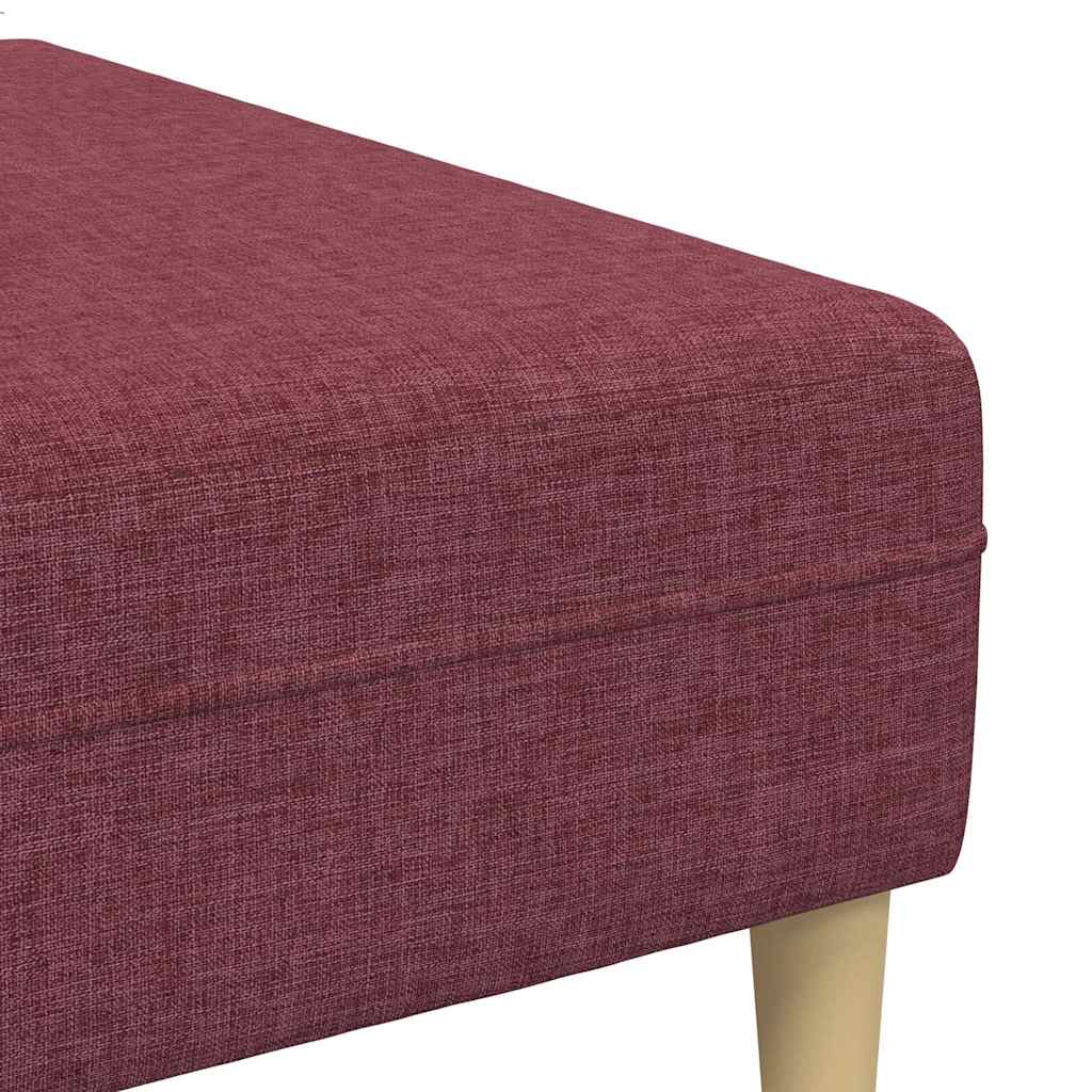 Sofa en tissu avec coussin Bordeaux 208 cm tissu - XIOS