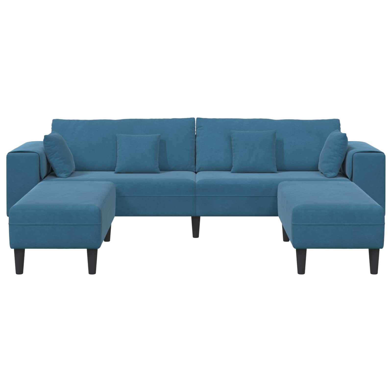 Canapé 3 pc Bleu Velours