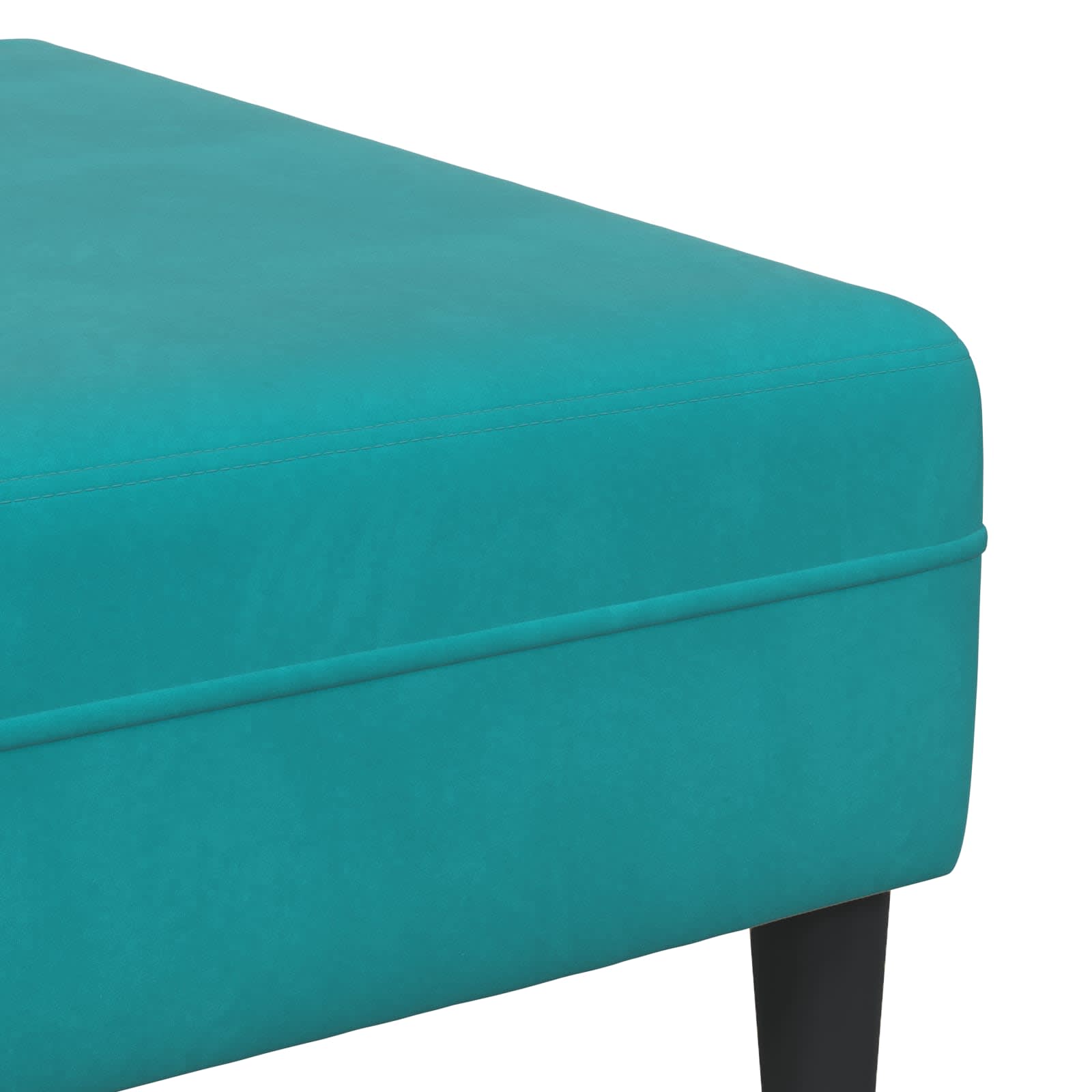 Canapé 3 pcs Turquoise 250 x 188 x 76 cm Velours