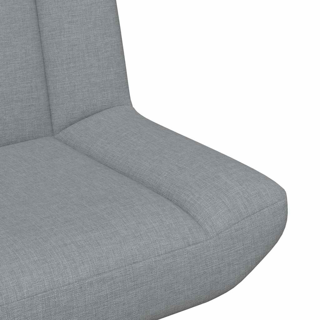 Chaise pivotante Gris clair 63 x 75 x 76 cm tissu - XIOS