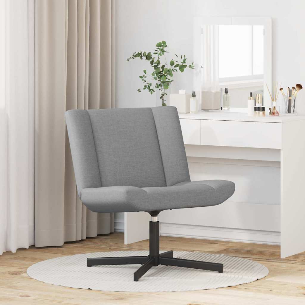 Chaise pivotante Gris clair 63 x 75 x 76 cm tissu - XIOS