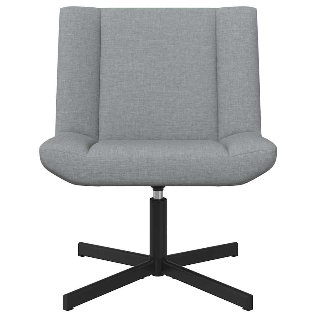 Chaise pivotante Gris clair 63 x 75 x 76 cm tissu - XIOS