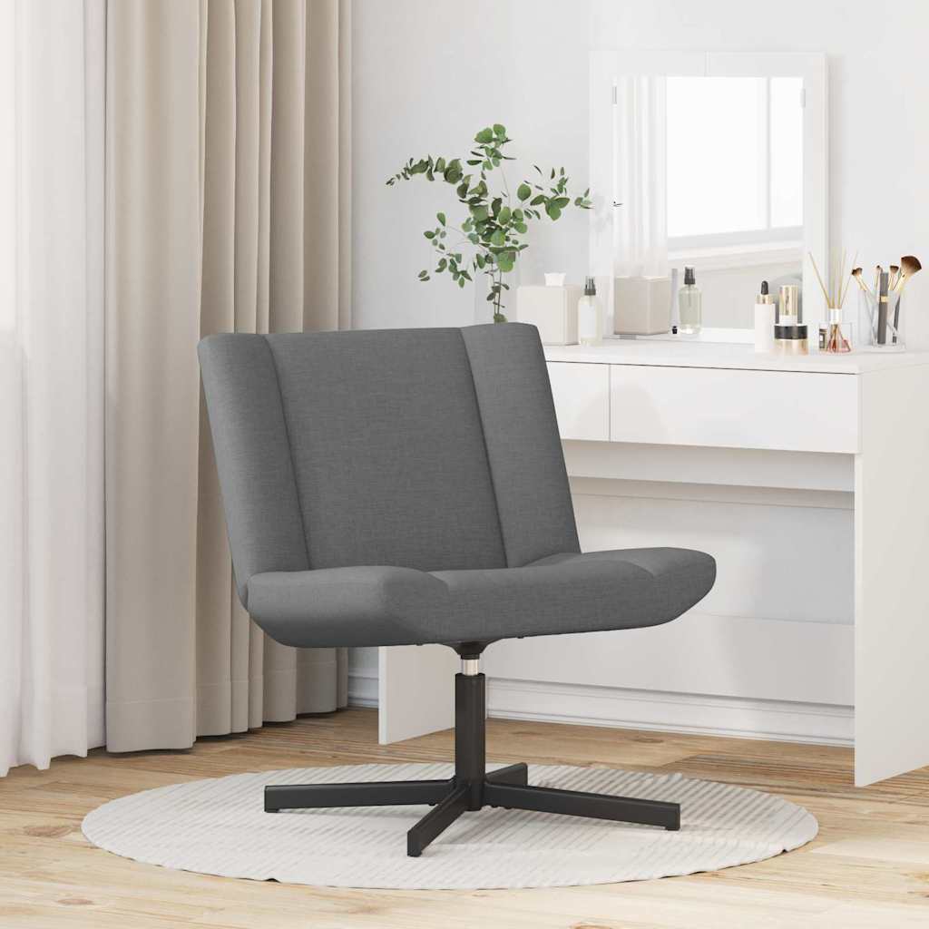 Chaise pivotante Gris foncé 63 x 75 x 76 cm tissu - XIOS