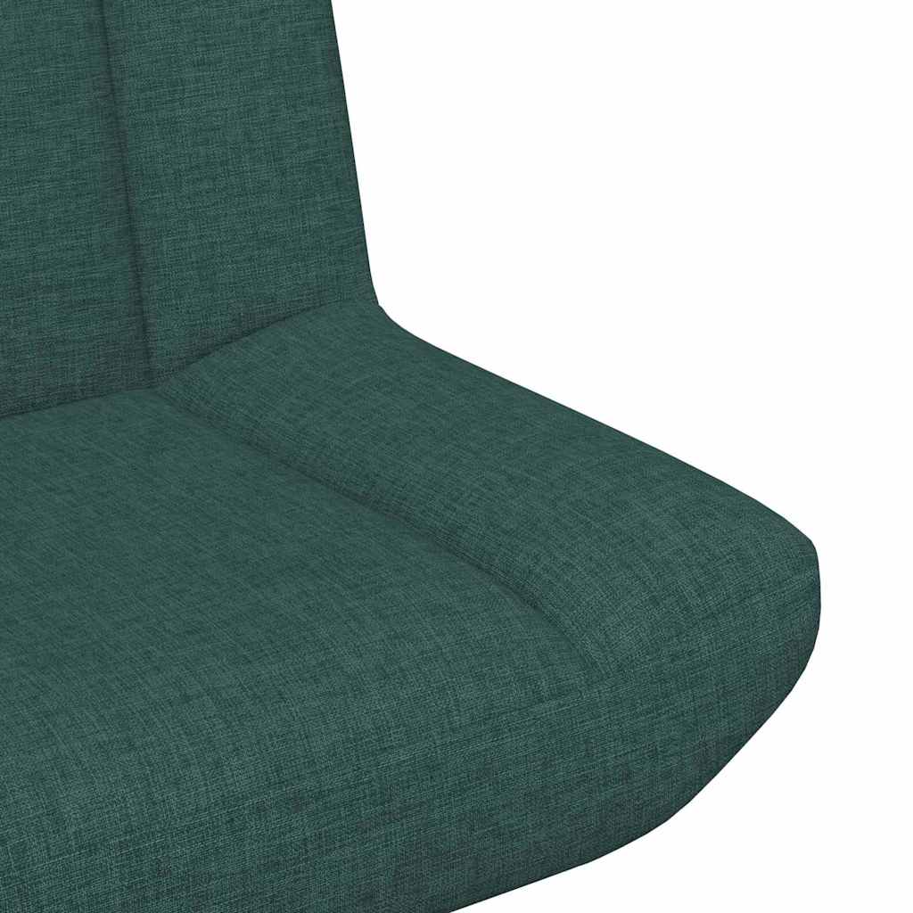 Chaise pivotante Vert foncé 63 x 75 x 76 cm tissu - XIOS