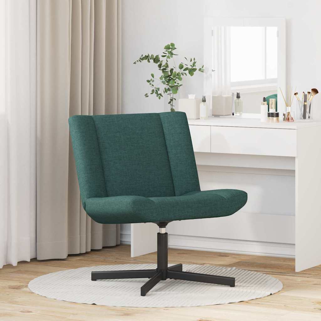 Chaise pivotante Vert foncé 63 x 75 x 76 cm tissu - XIOS