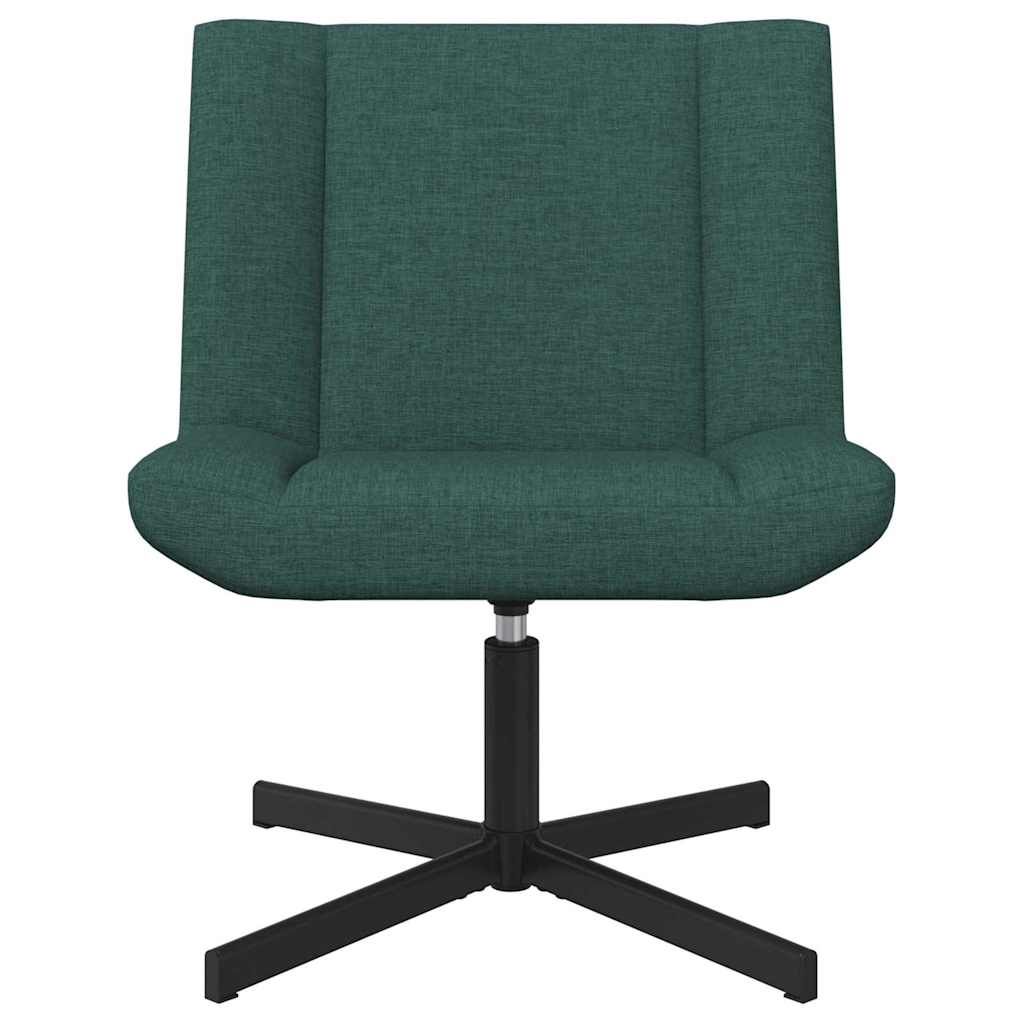 Chaise pivotante Vert foncé 63 x 75 x 76 cm tissu - XIOS