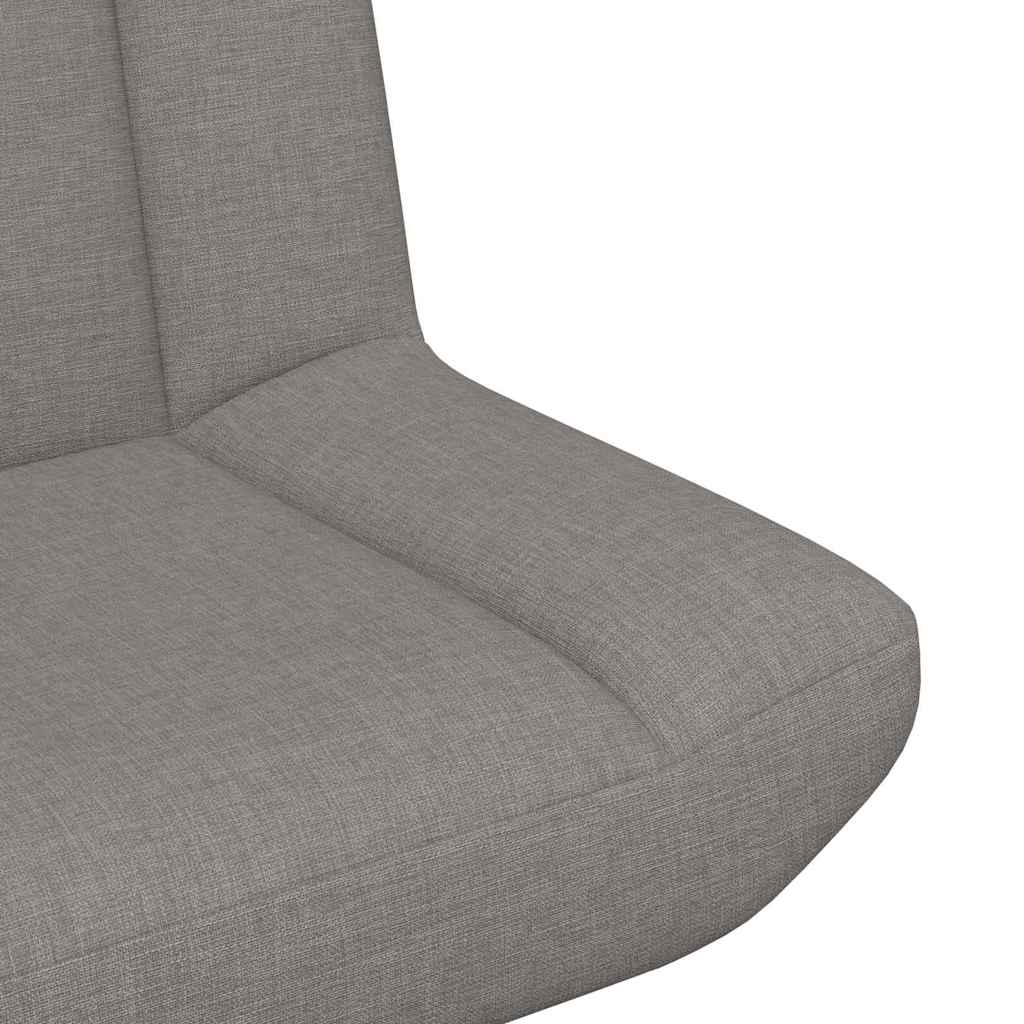 Chaise pivotante Taupe 63 x 75 x 76 cm tissu - XIOS