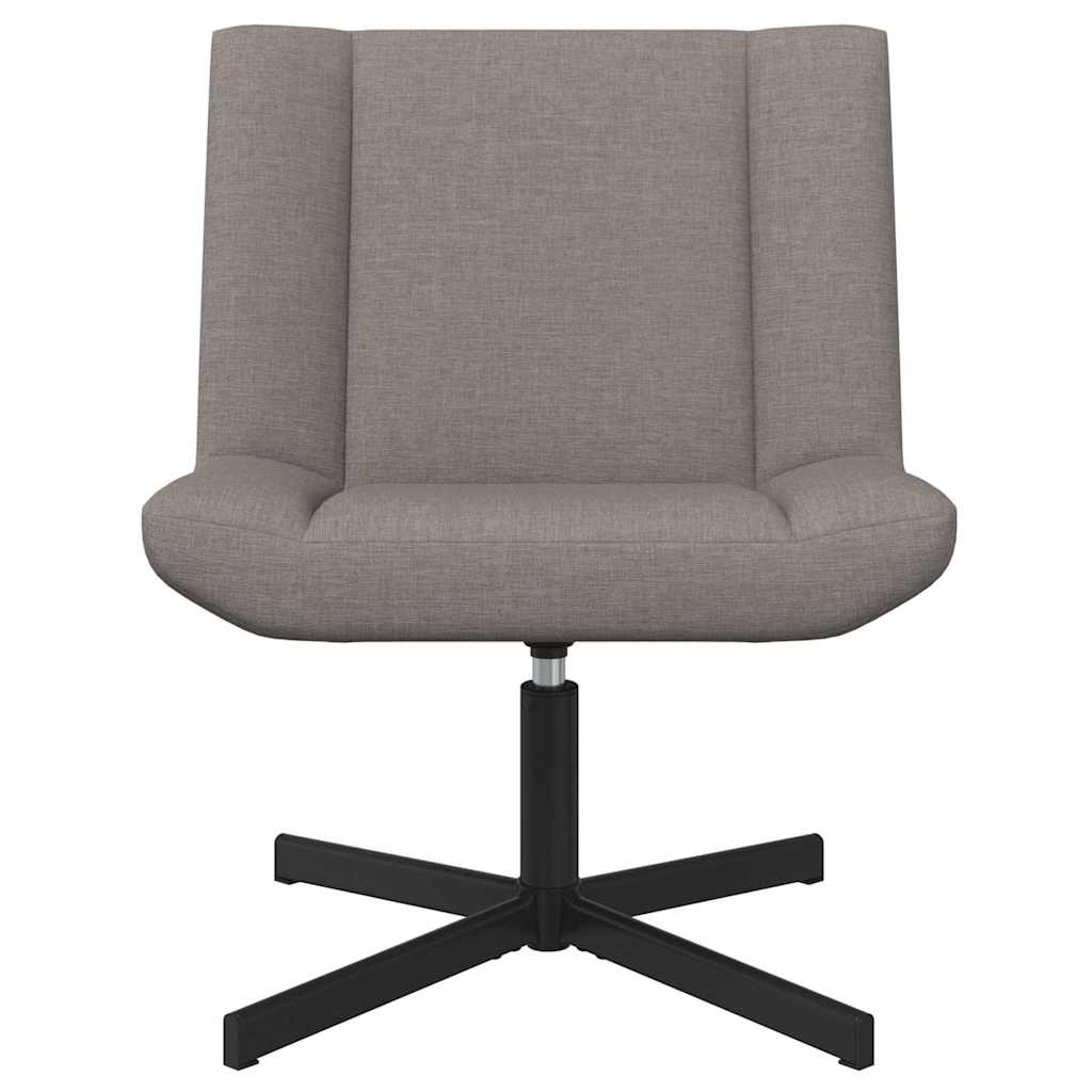 Chaise pivotante Taupe 63 x 75 x 76 cm tissu - XIOS