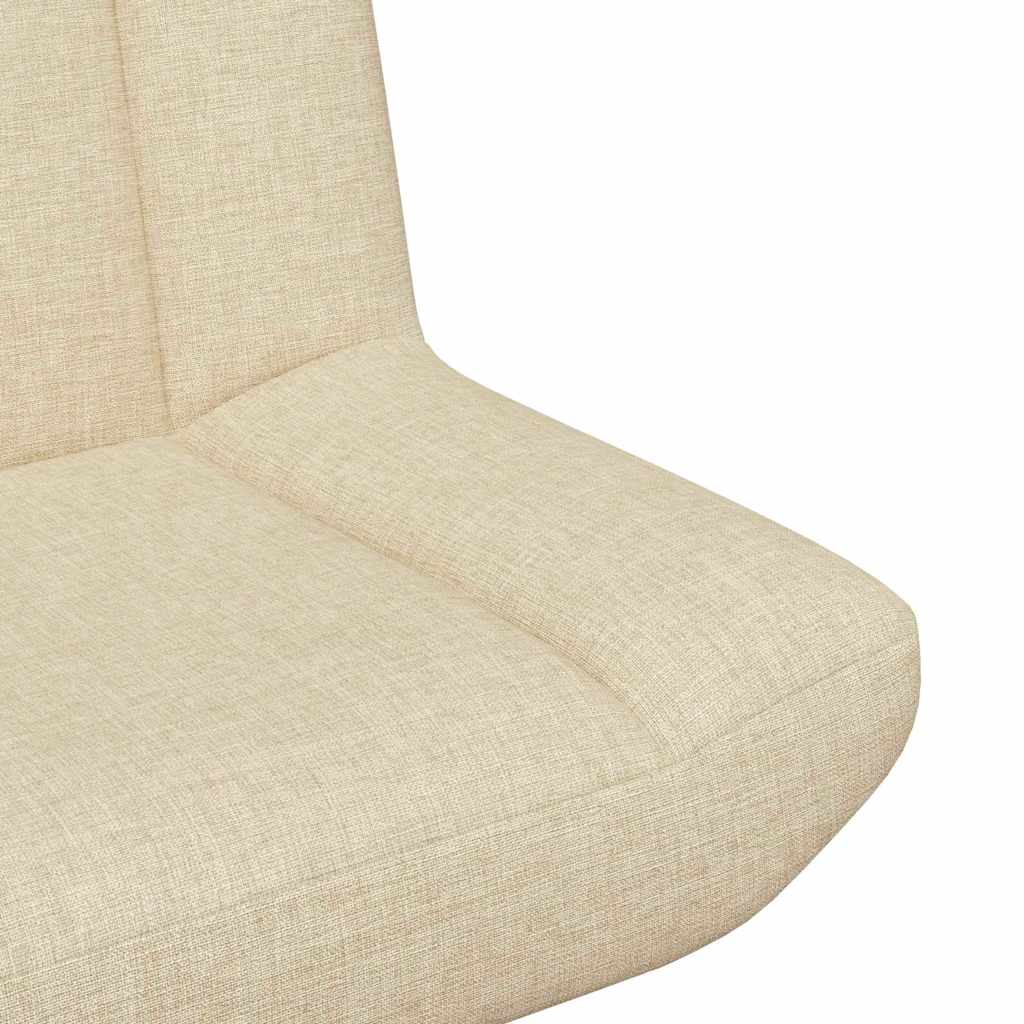 Chaise pivotante Crème 63 x 75 x 76 cm tissu - XIOS