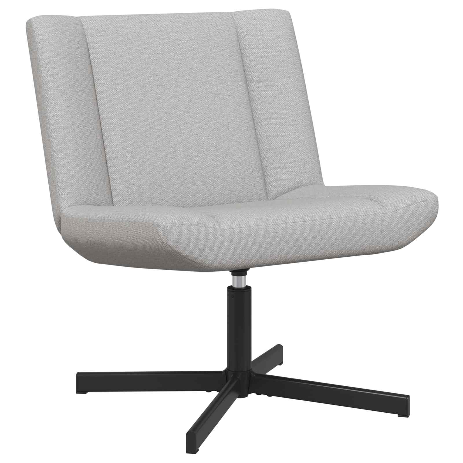 Chaise pivotante Gris nuage 63 x 75 x 76 cm tissu - XIOS