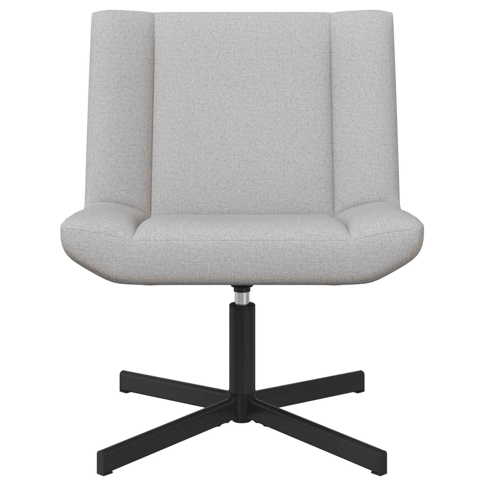 Chaise pivotante Gris nuage 63 x 75 x 76 cm tissu - XIOS