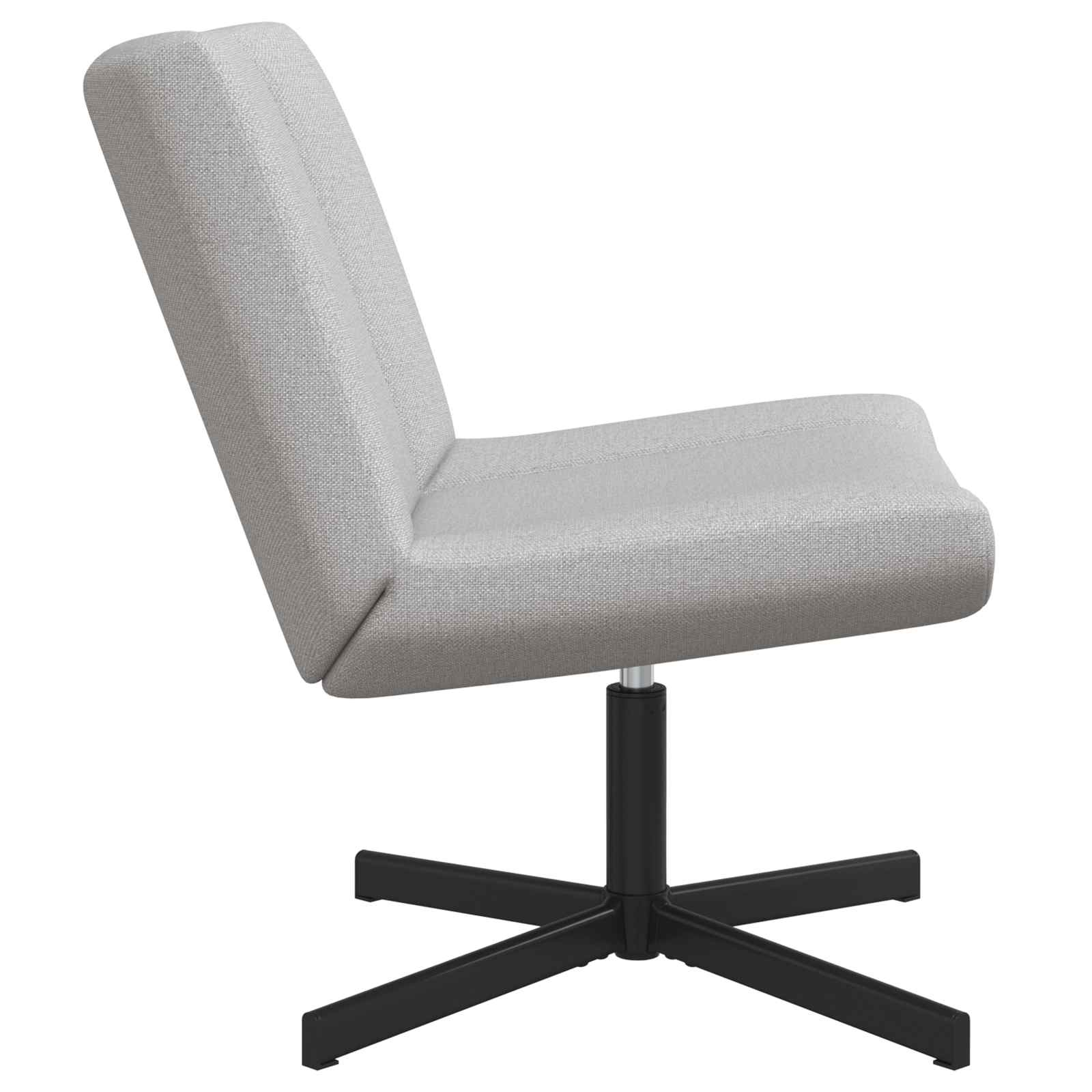 Chaise pivotante Gris nuage 63 x 75 x 76 cm tissu - XIOS