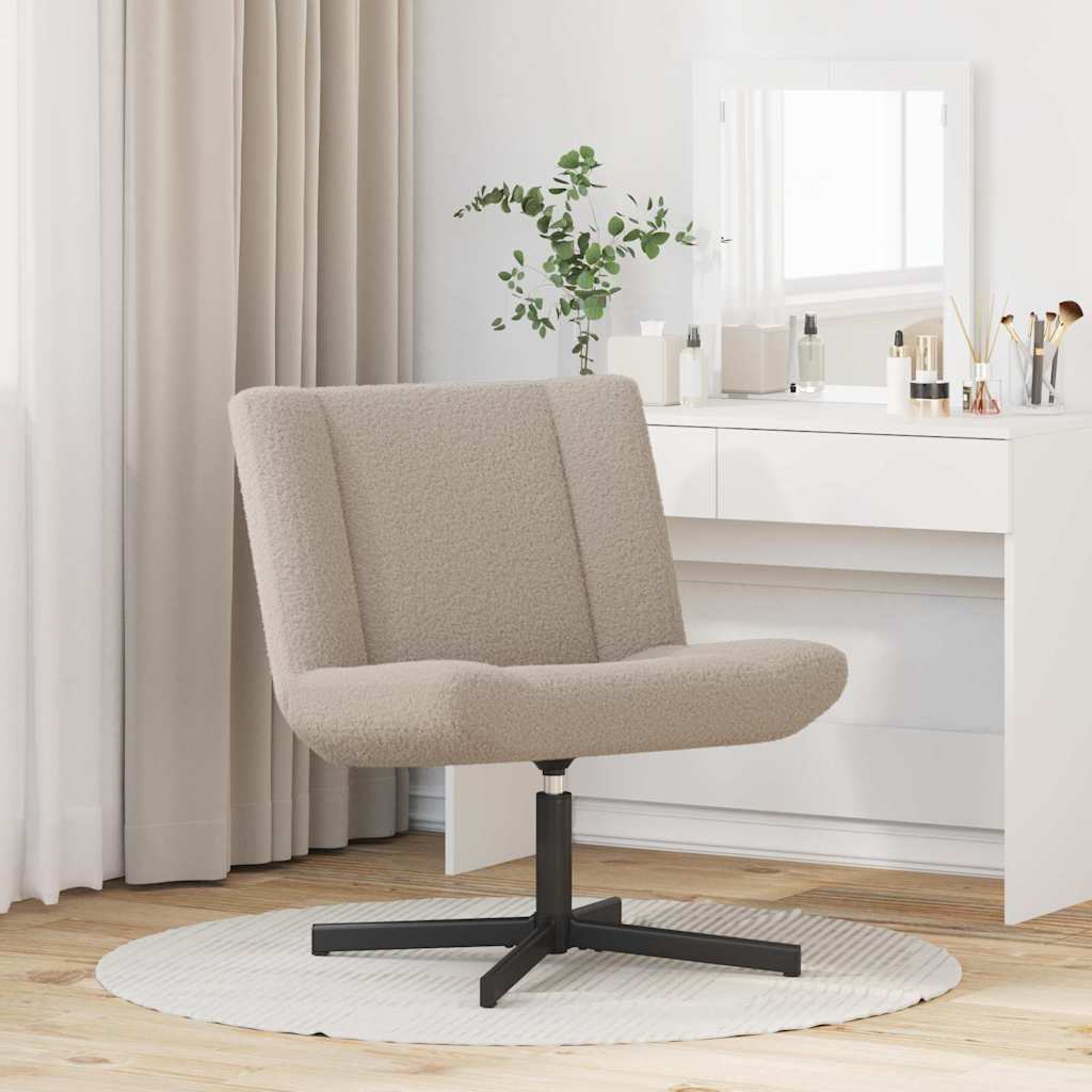 Chaise pivotante Gris clair 63 x 75 x 76 cm Peau de mouton - XIOS