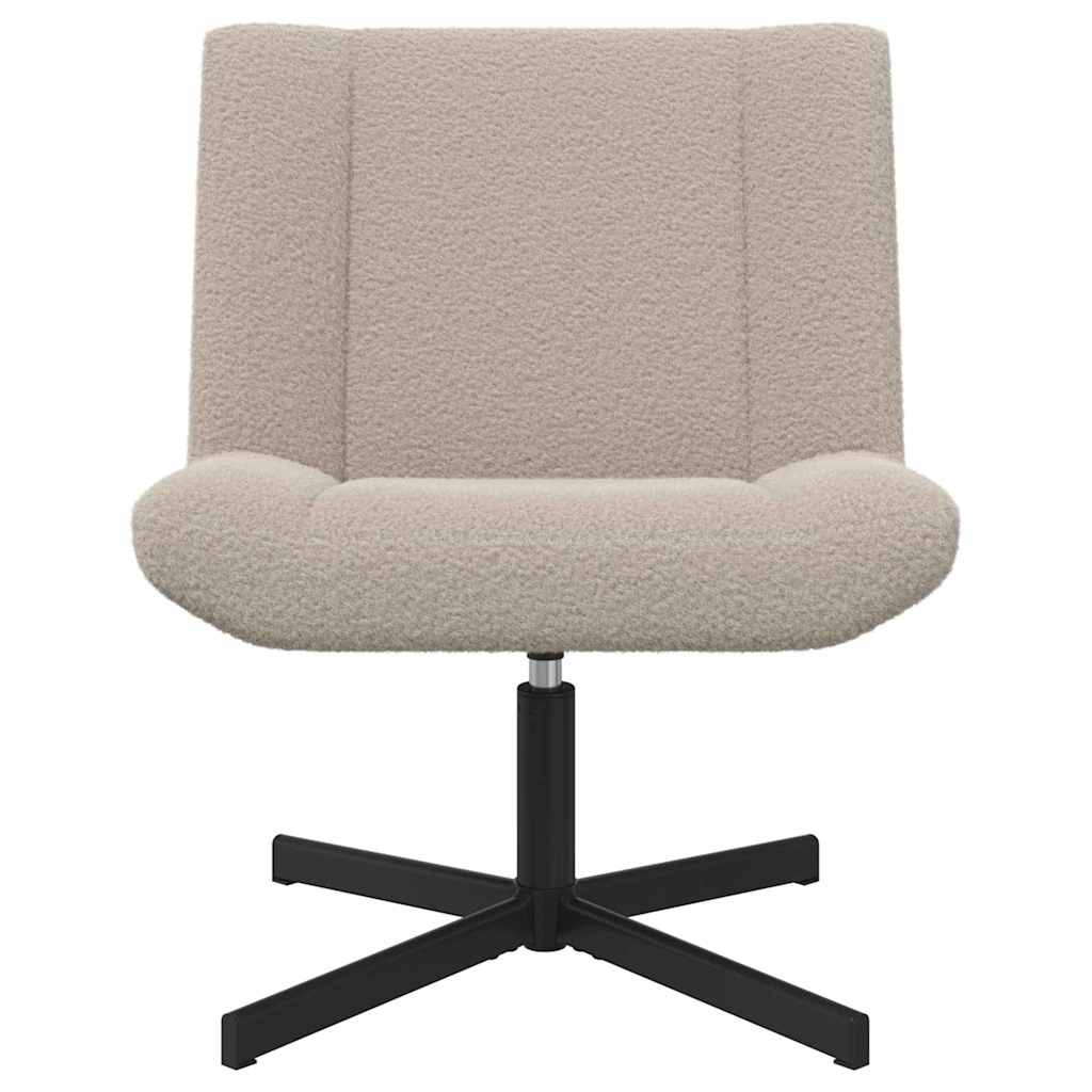 Chaise pivotante Gris clair 63 x 75 x 76 cm Peau de mouton - XIOS