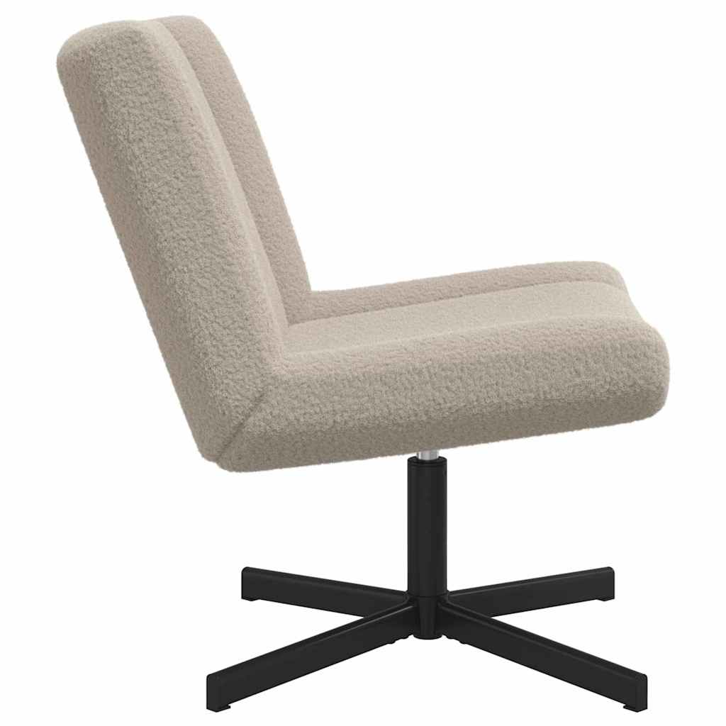 Chaise pivotante Gris clair 63 x 75 x 76 cm Peau de mouton - XIOS