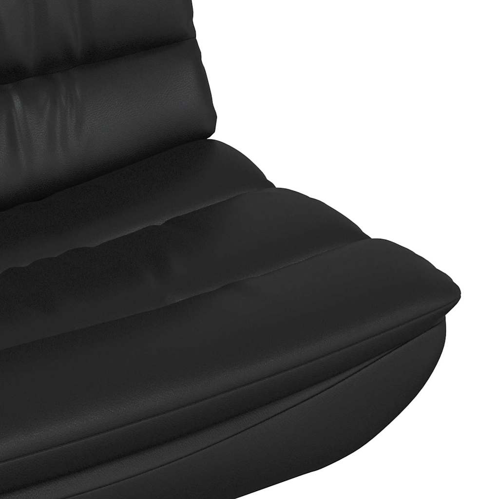 Chaise pivotante Noir 63 x 75 x 76 cm PU - XIOS