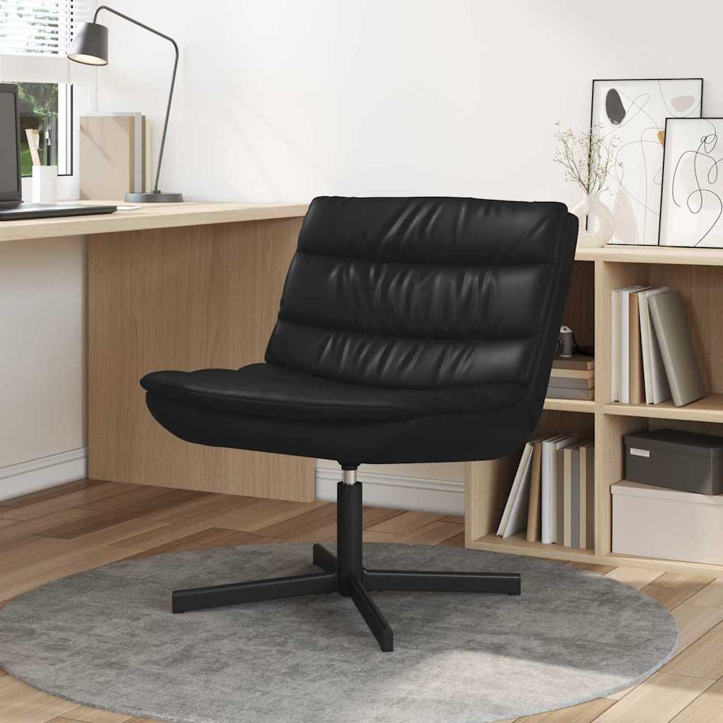 Chaise pivotante Noir 63 x 75 x 76 cm PU - XIOS