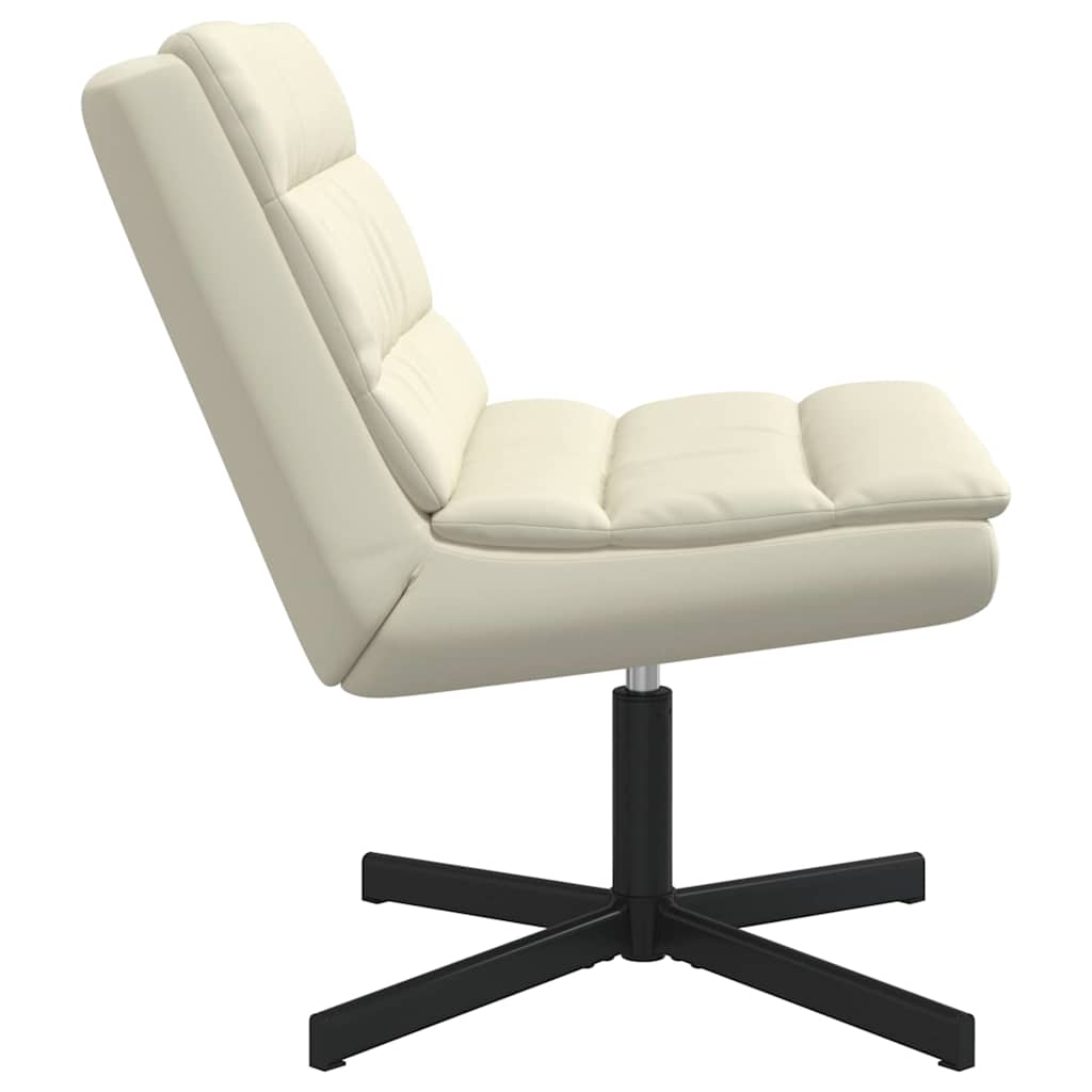 Chaise pivotante Crème 63 x 75 x 76 cm PU - XIOS