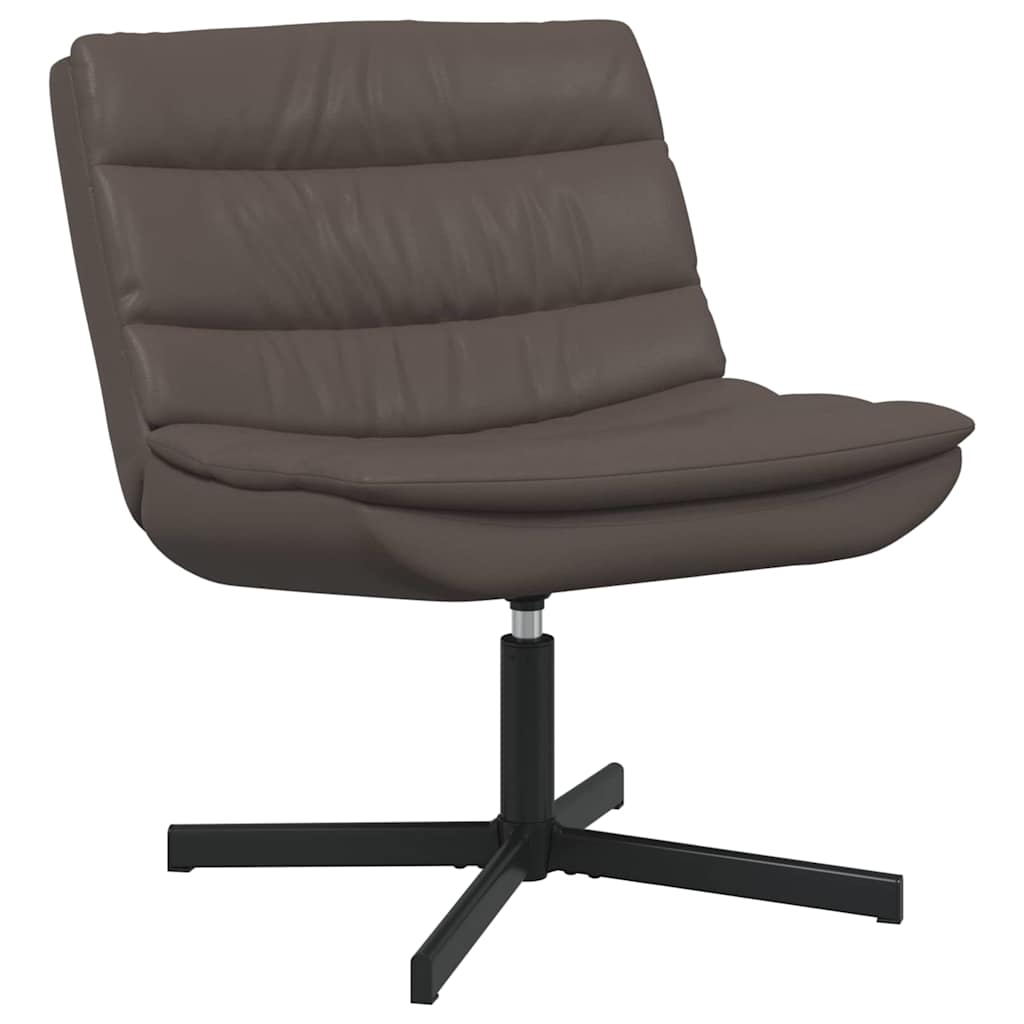 Chaise pivotante Marron 63 x 75 x 76 cm PU brillant - XIOS