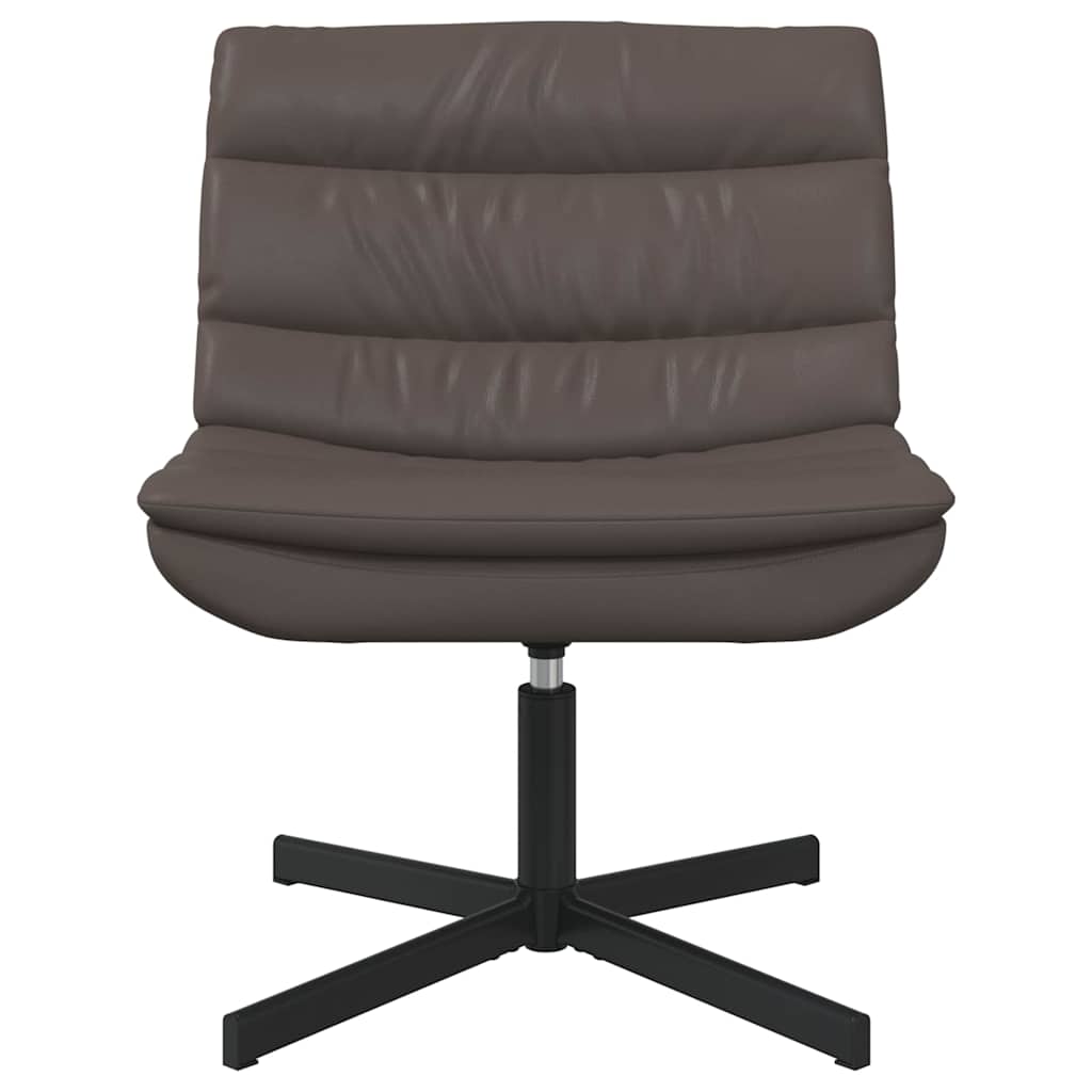 Chaise pivotante Marron 63 x 75 x 76 cm PU brillant - XIOS