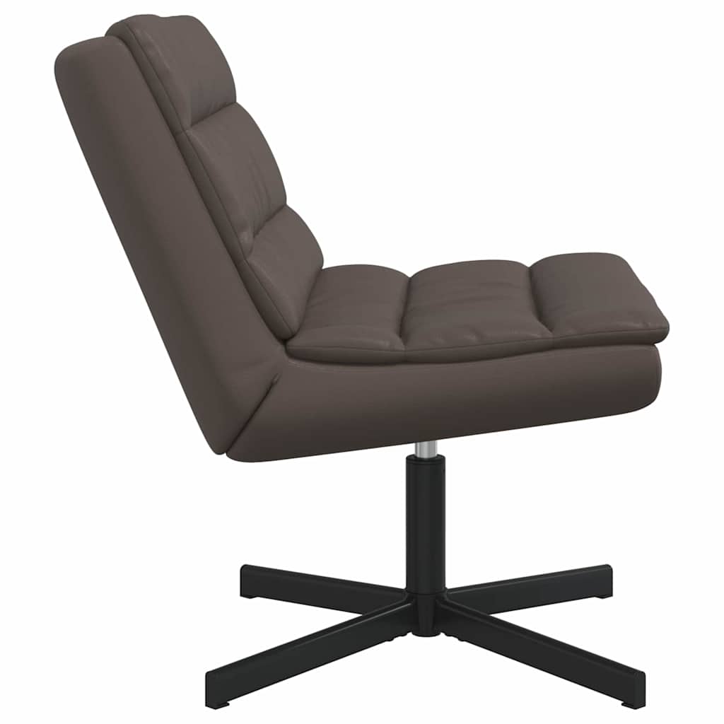 Chaise pivotante Marron 63 x 75 x 76 cm PU brillant - XIOS