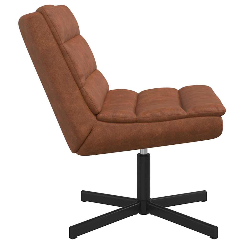 Chaise pivotante Marron 63 x 75 x 76 cm PU antique - XIOS