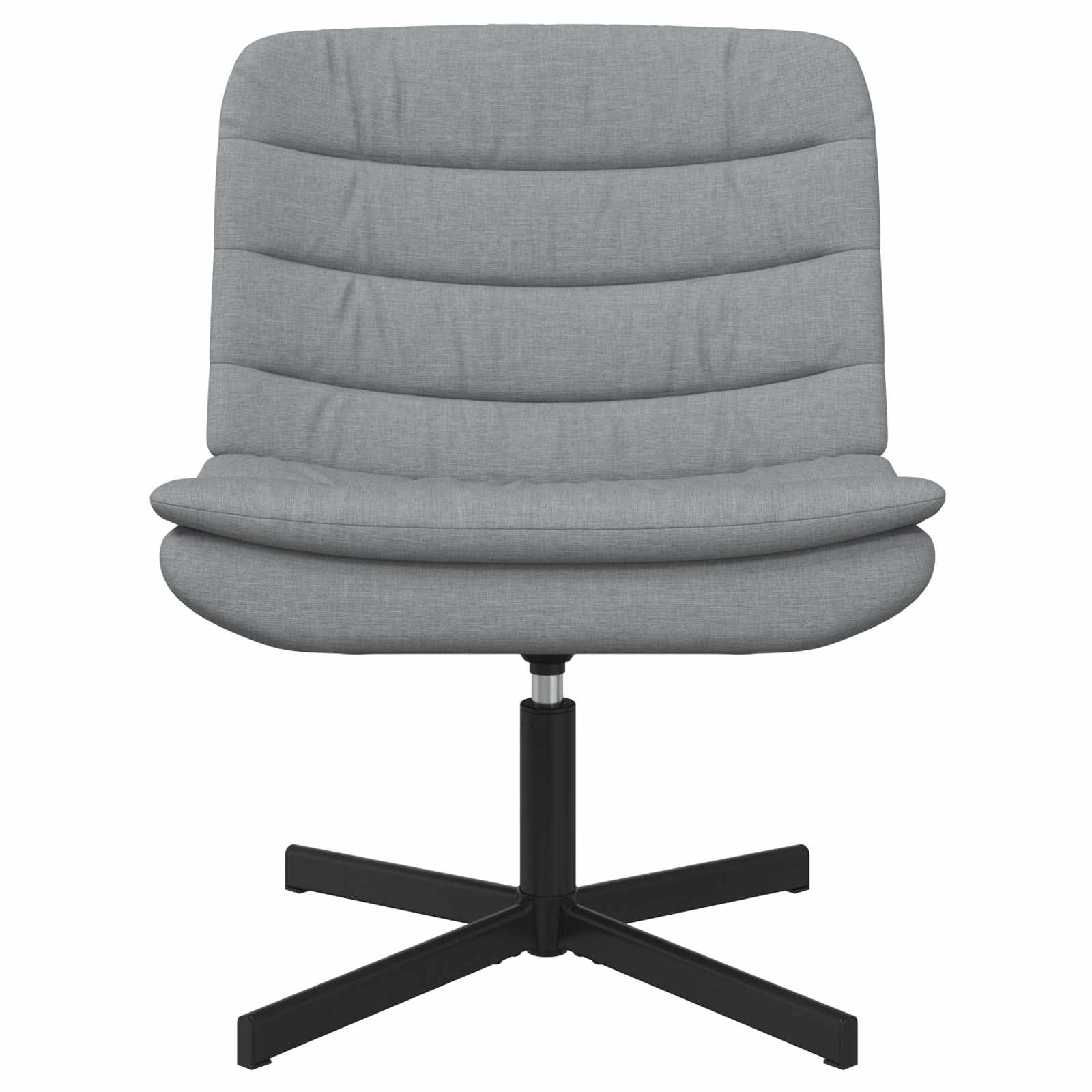 Chaise pivotante Gris clair 63 x 75 x 76 cm tissu - XIOS