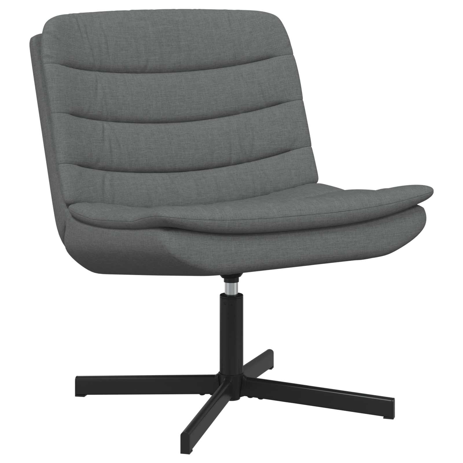Chaise pivotante Gris foncé 63 x 75 x 76 cm tissu - XIOS