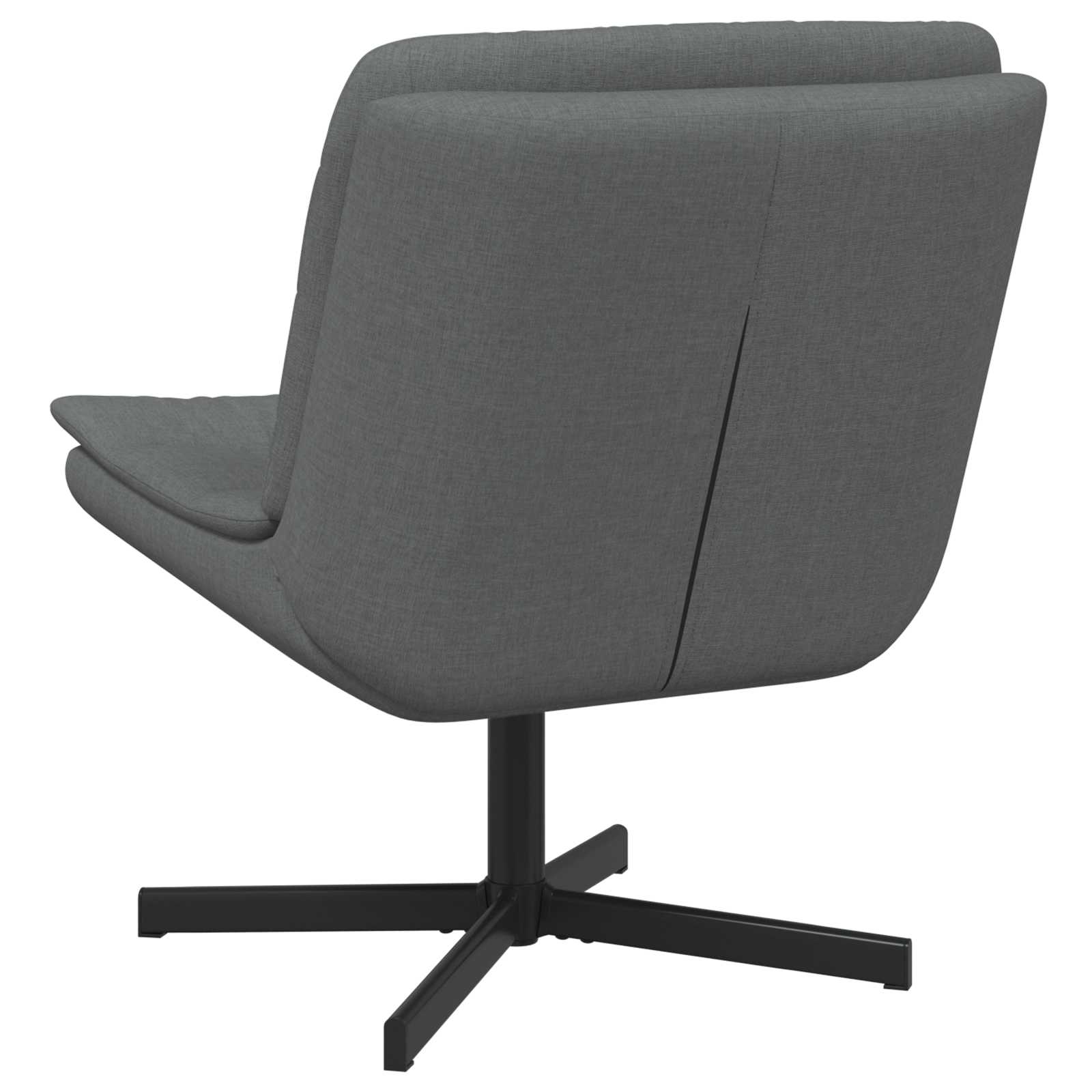 Chaise pivotante Gris foncé 63 x 75 x 76 cm tissu - XIOS
