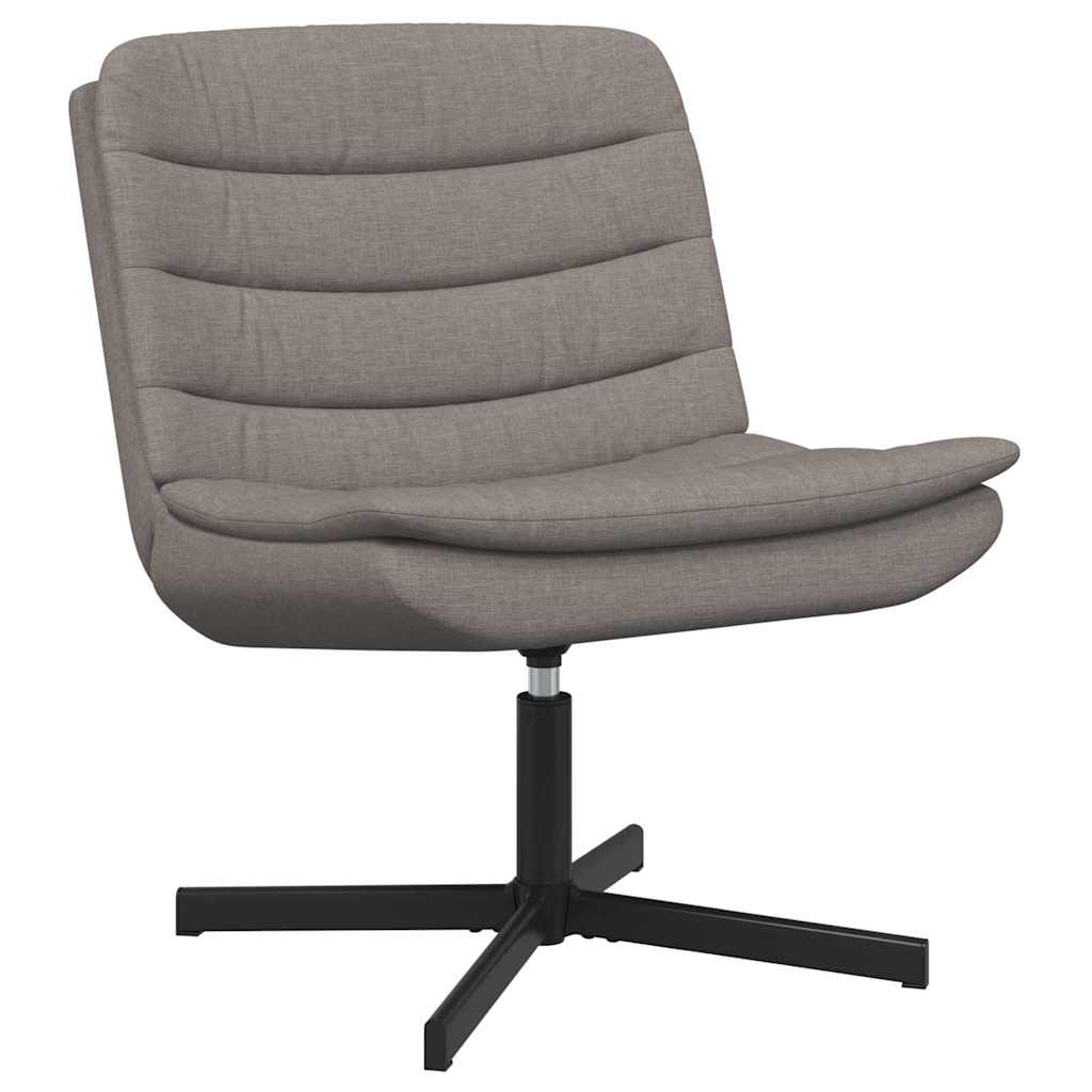 Chaise pivotante Taupe 63 x 75 x 76 cm tissu - XIOS