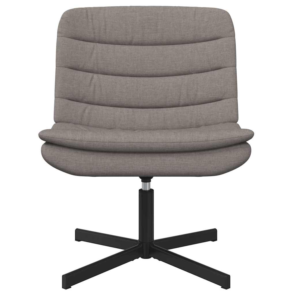Chaise pivotante Taupe 63 x 75 x 76 cm tissu - XIOS