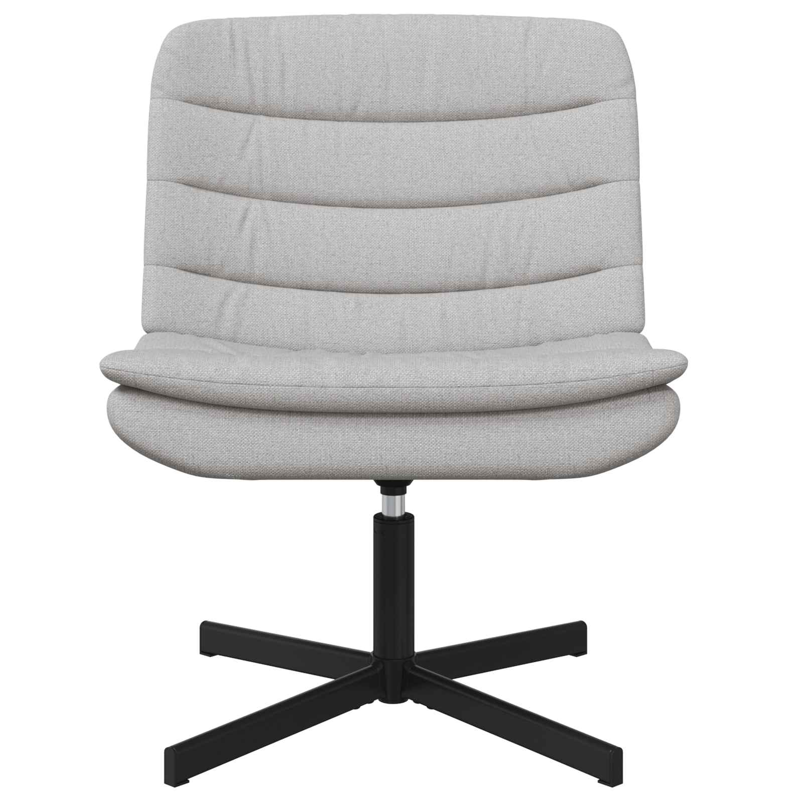 Chaise pivotante Gris nuage 63 x 75 x 76 cm tissu - XIOS