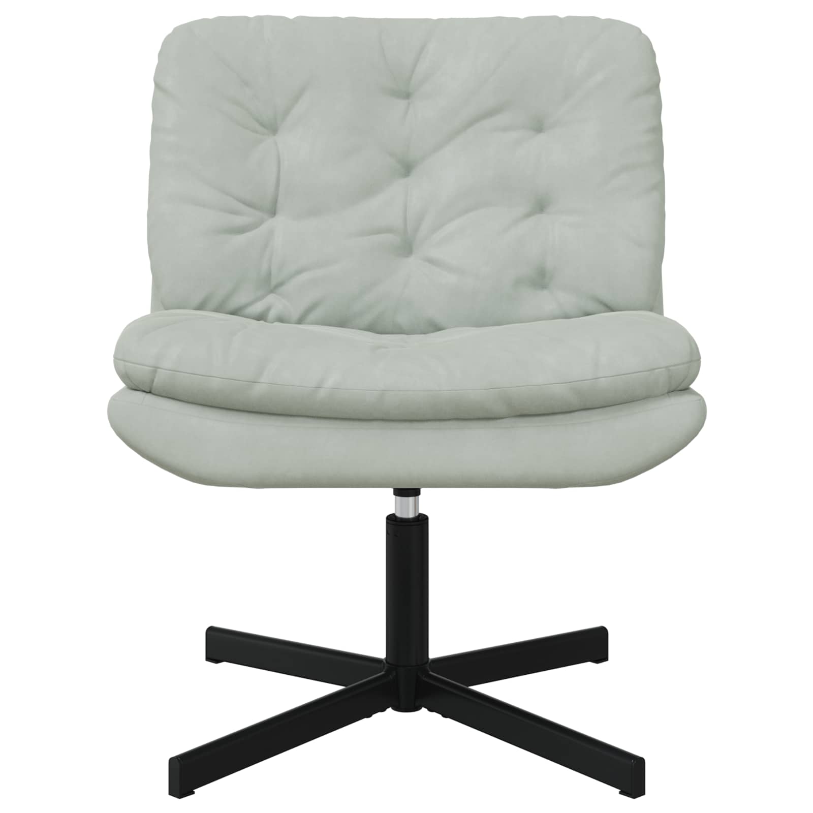 Fauteuil relaxant pivotant Gris clair 63 x 75 x 76 cm Velours - XIOS