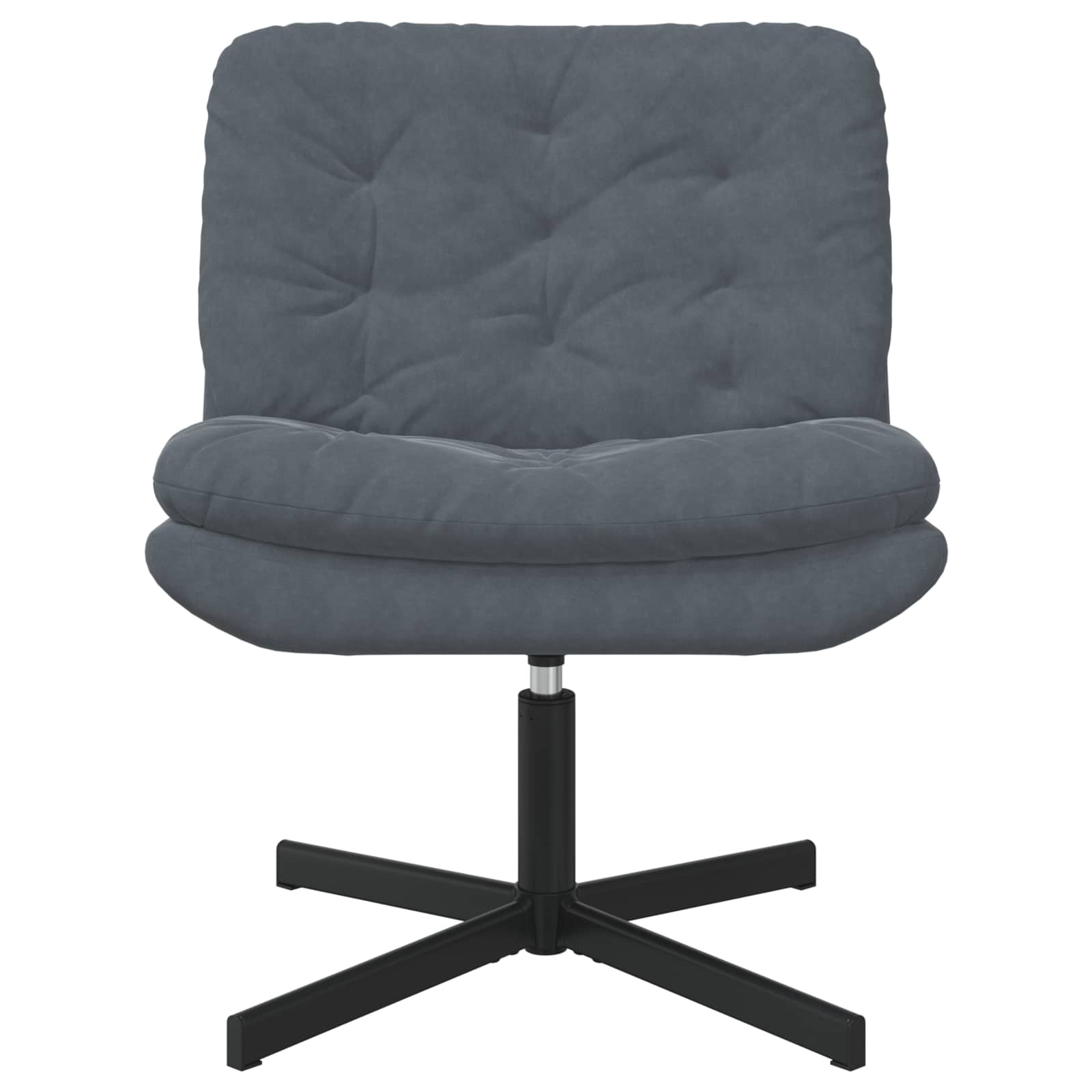 Fauteuil relaxant pivotant Gris foncé 63 x 75 x 76 cm Velours - XIOS