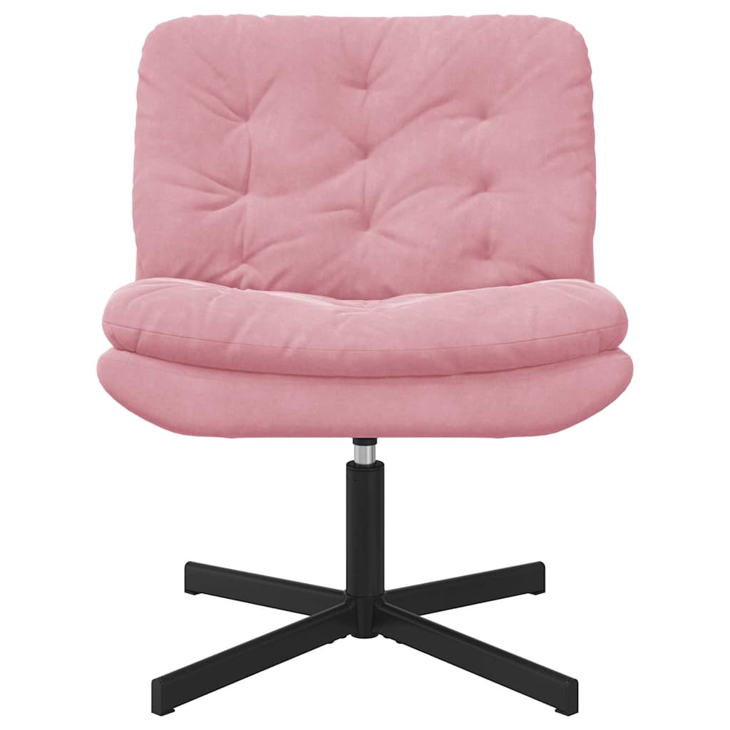 Fauteuil relaxant pivotant Rose 63 x 75 x 76 cm Velours - XIOS