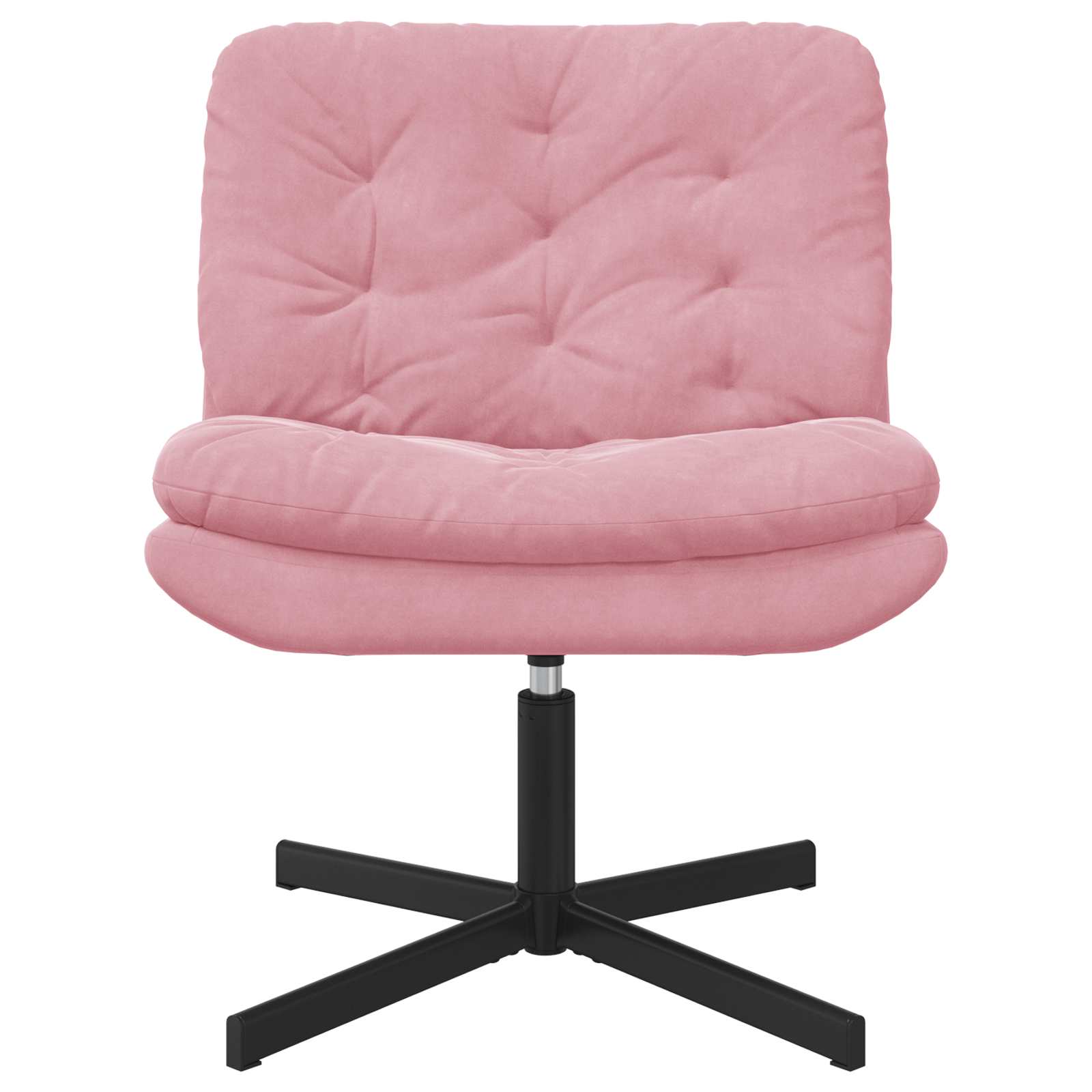 Fauteuil relaxant pivotant Rose 63 x 75 x 76 cm Velours - XIOS