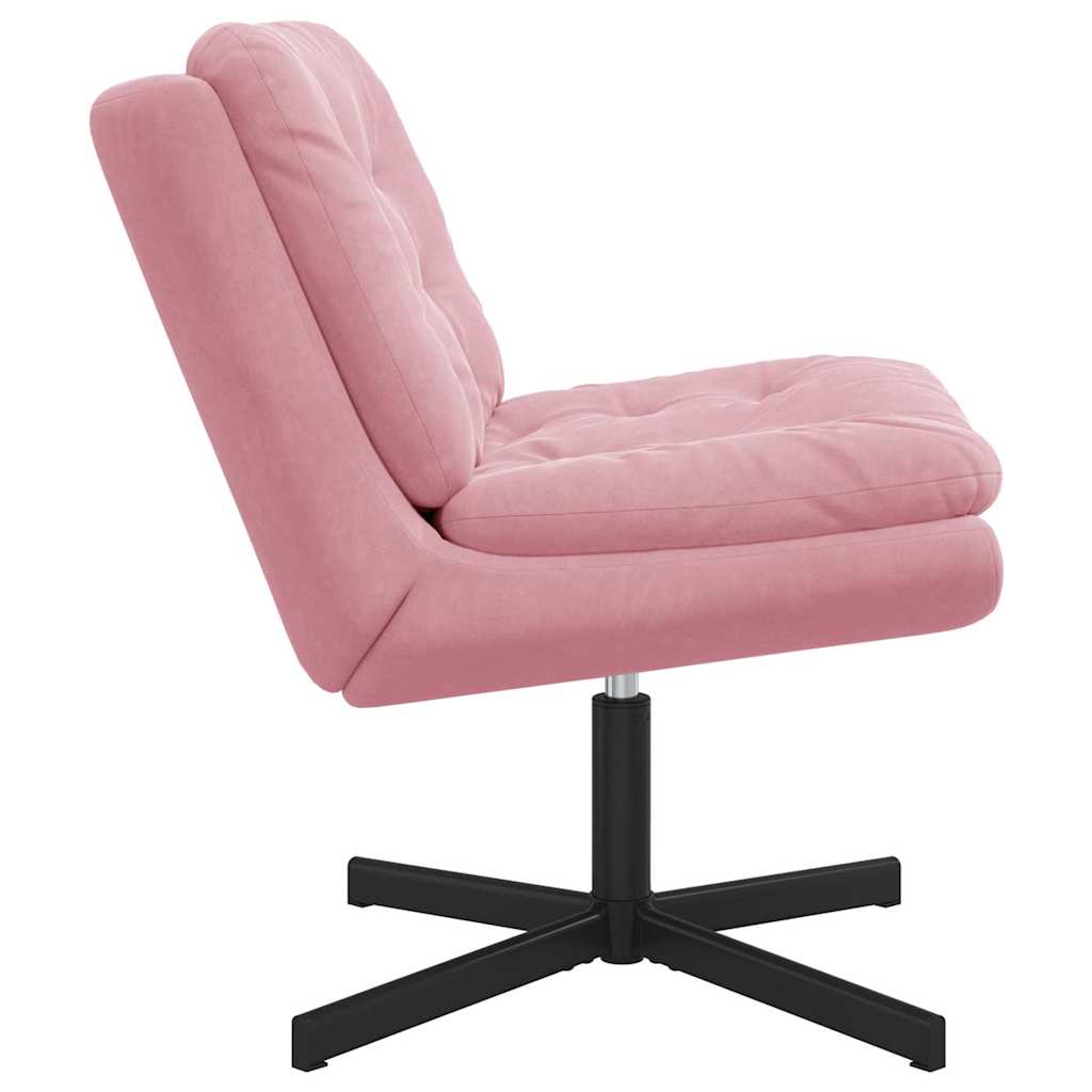 Fauteuil relaxant pivotant Rose 63 x 75 x 76 cm Velours - XIOS