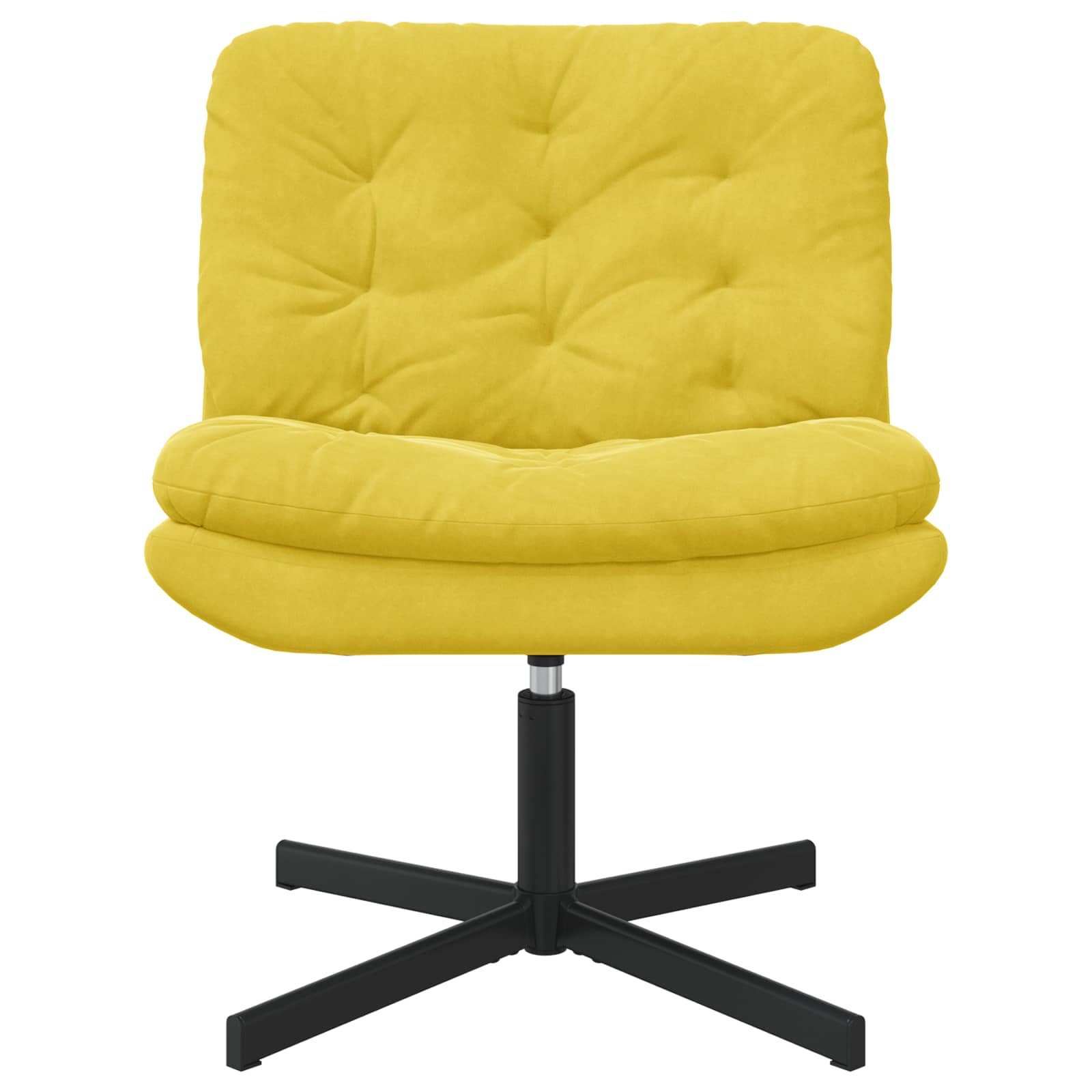 Fauteuil relaxant pivotant Jaune 63 x 75 x 76 cm Velours - XIOS