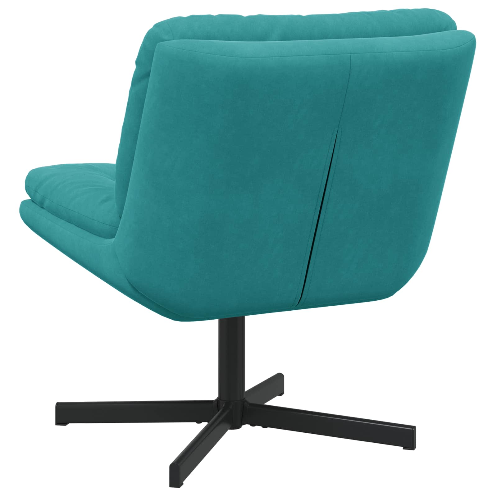 Fauteuil relaxant pivotant Turquoise 63 x 75 x 76 cm Velours - XIOS
