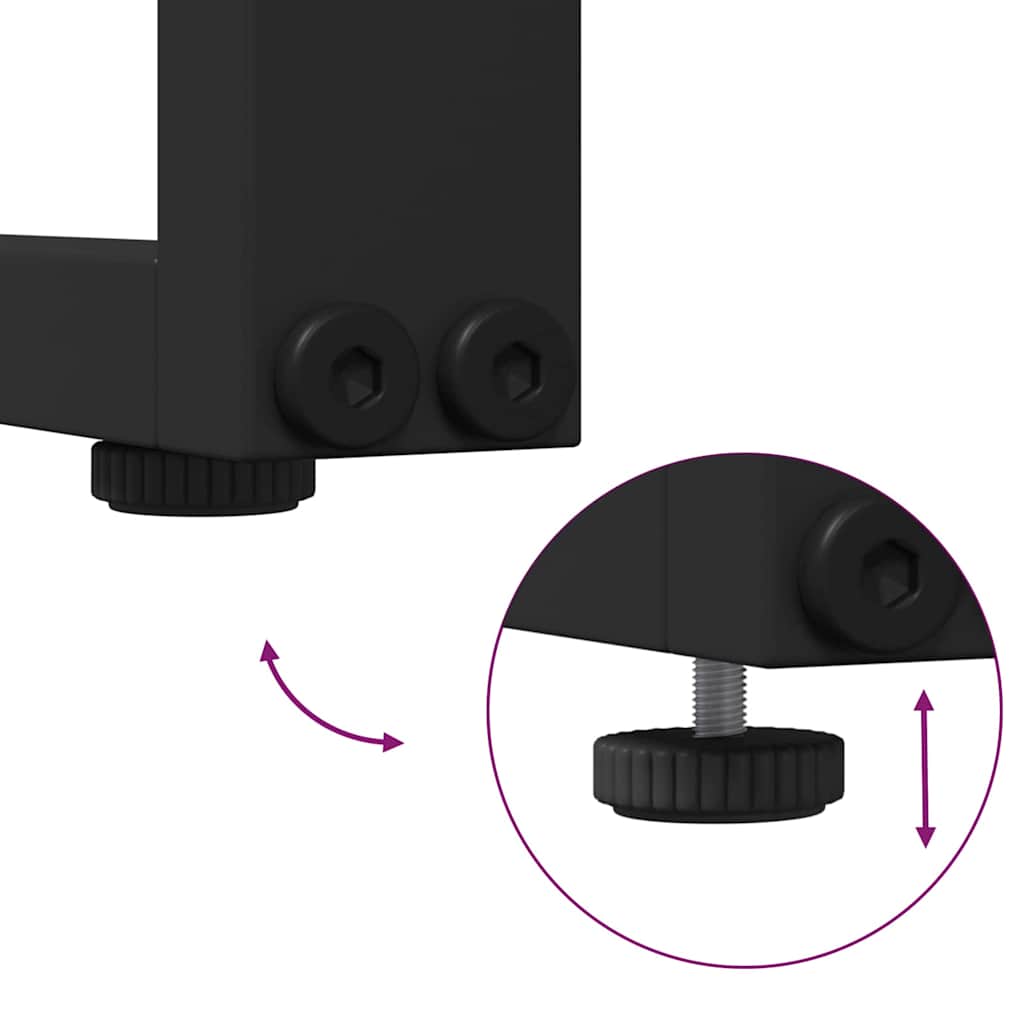 Ensemble de salle à manger pour jardin 3 pcs Anthracite Acier