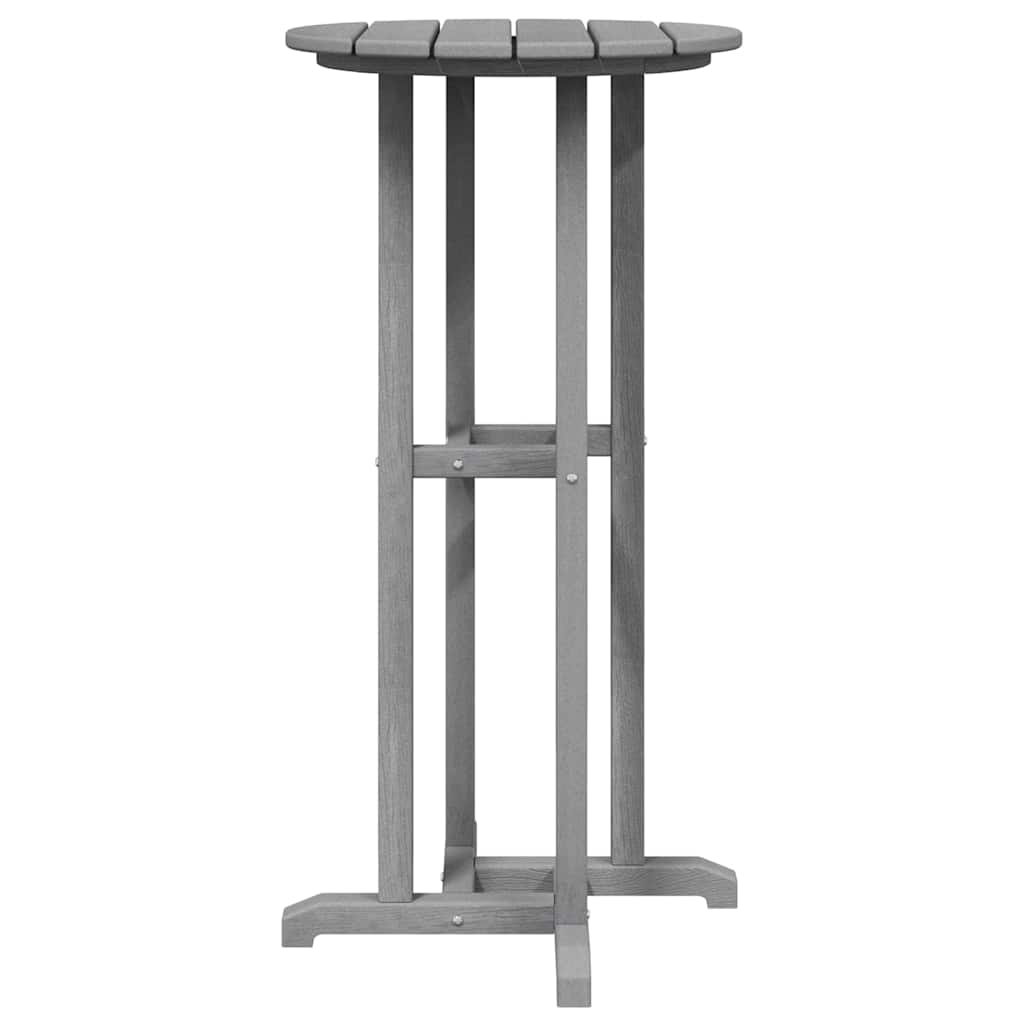 Ensemble de bar de jardin 3 pcs Gris clair HDPE