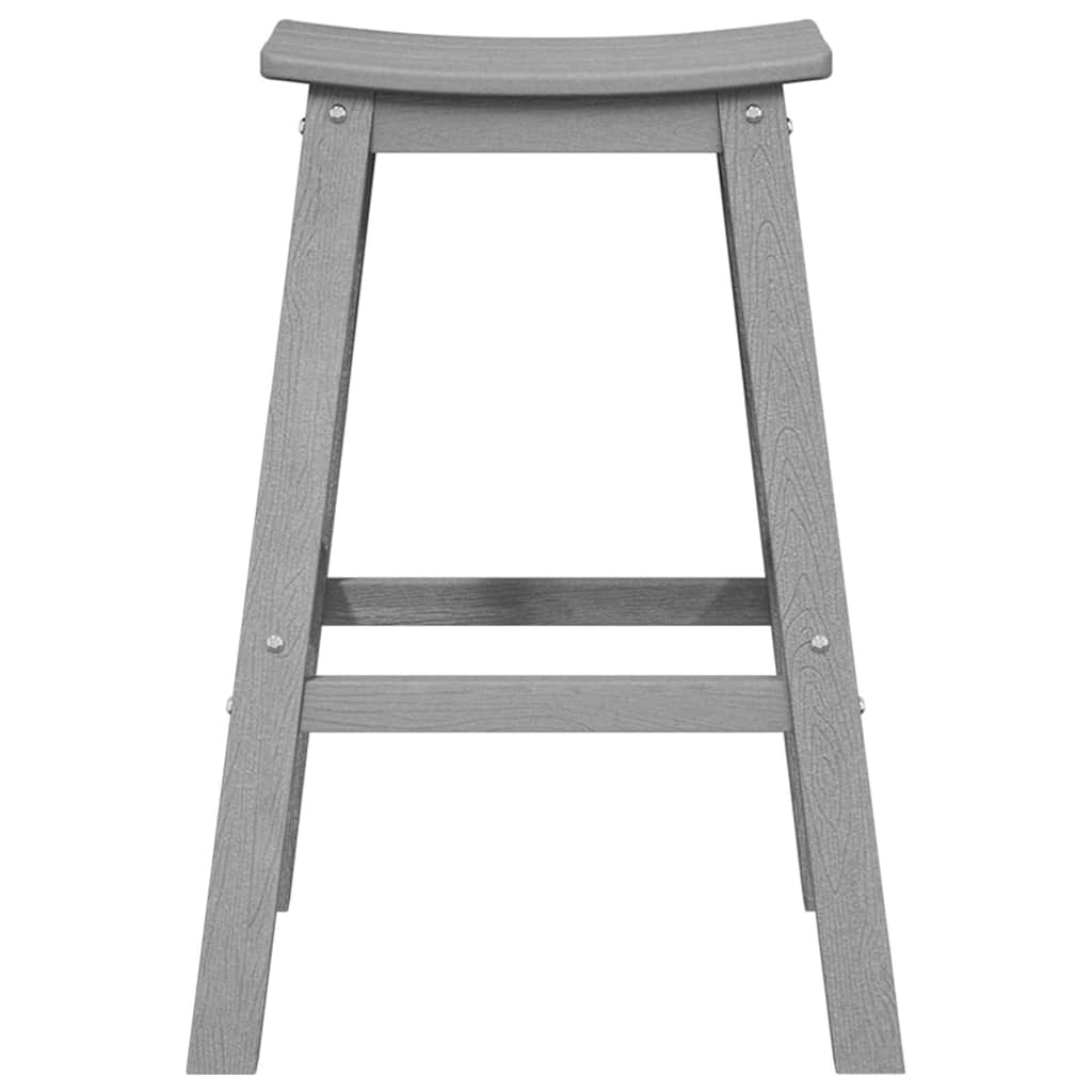 Ensemble de bar de jardin 4 pcs Gris clair HDPE