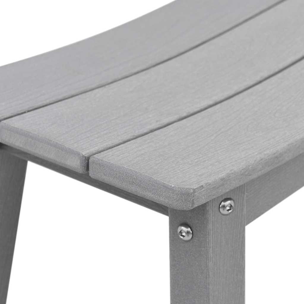 Ensemble de bar de jardin 6 pcs Gris clair HDPE