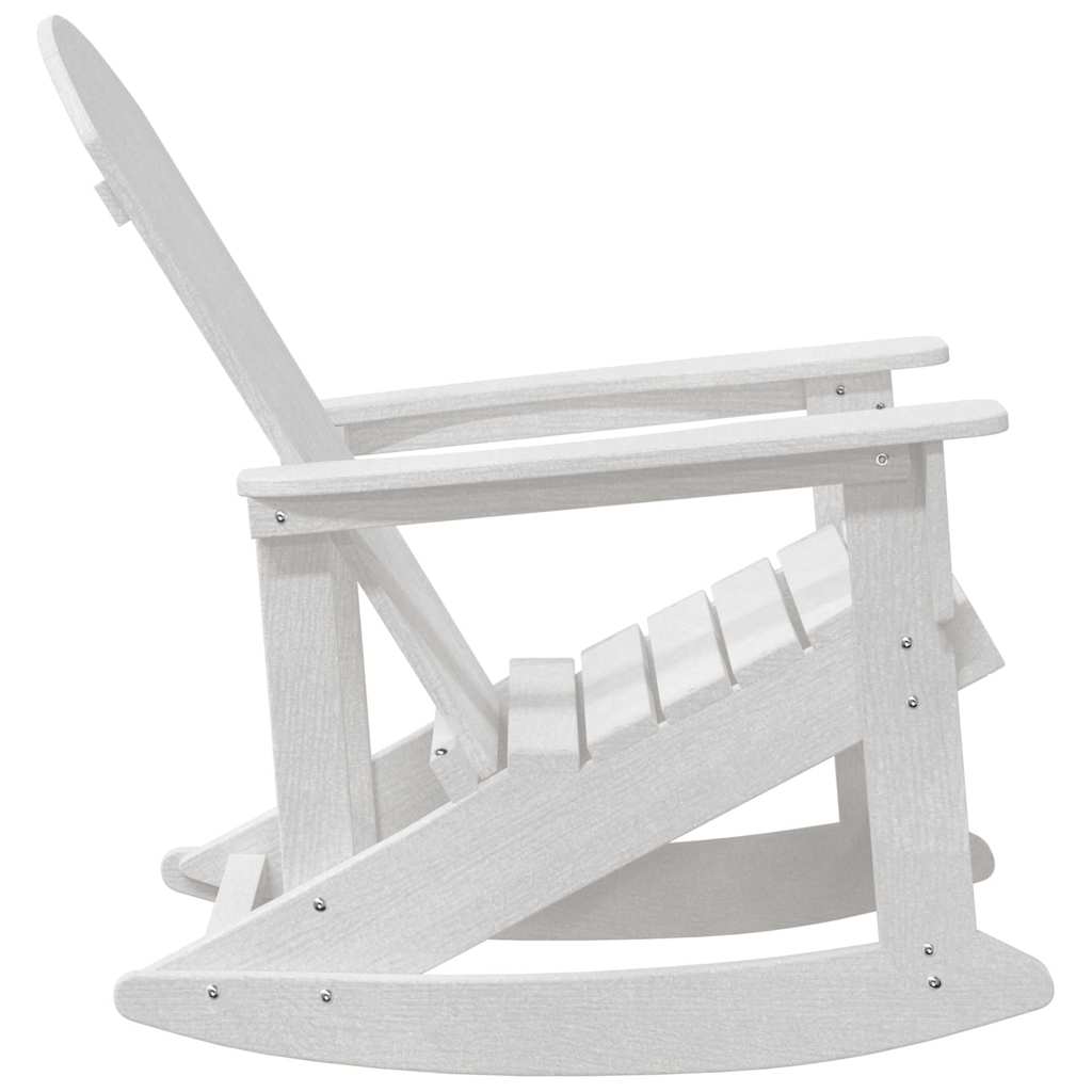 Chaises Berçantes Adirondack 2 pcs Blanc HDPE