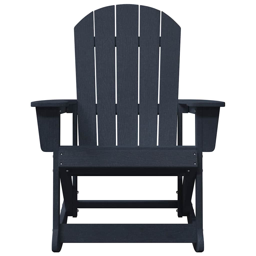 Chaises Berçantes Adirondack 2 pcs Bleu marine HDPE