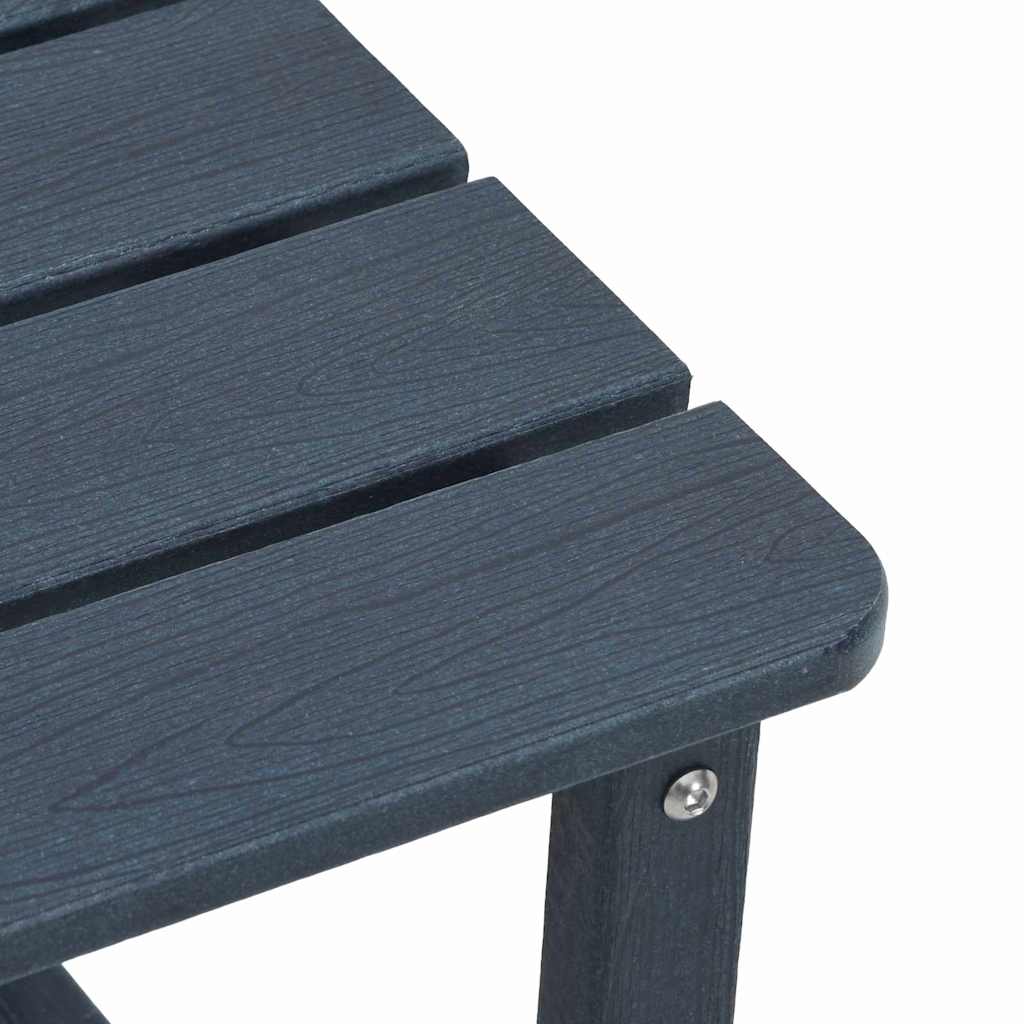 Ensemble de salon de jardin 3 pcs Bleu marine HDPE