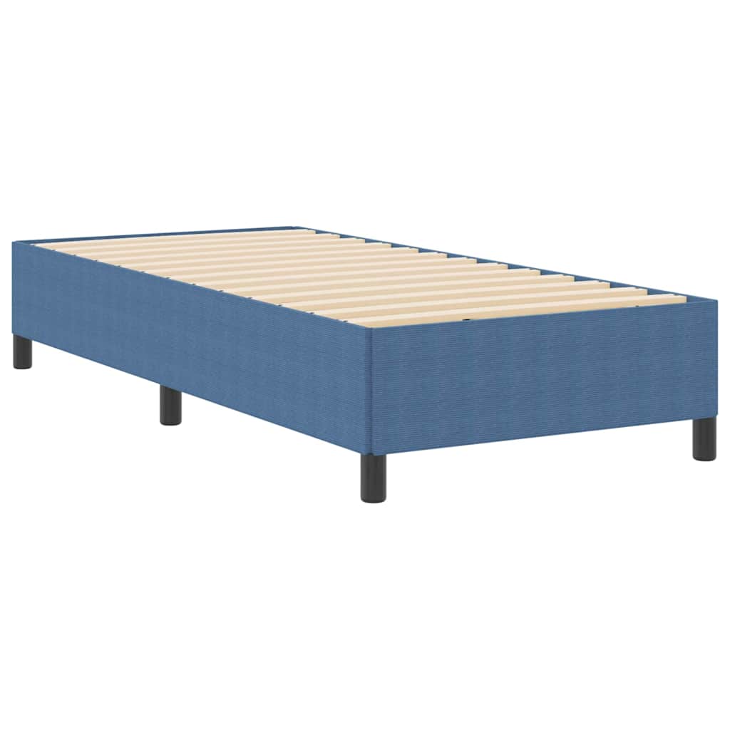 Cadre de lit Bleu 80 x 200 cm Tissu en velours côtelé - XIOS