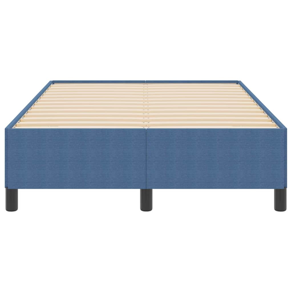 Lit à ressorts Bleu 120 x 200 cm Tissu en velours côtelé - XIOS