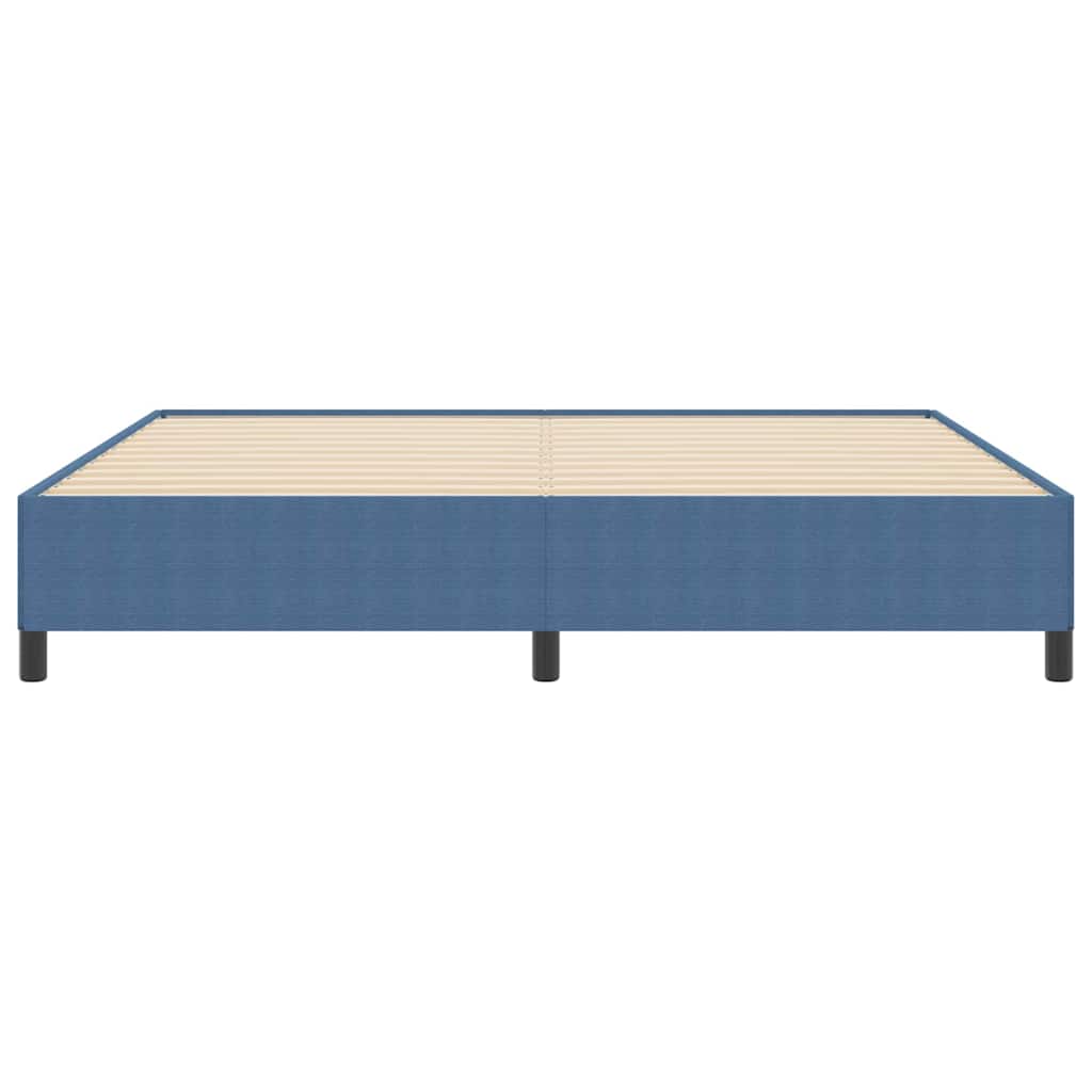Cadre de lit Bleu 200 x 200 cm Tissu en velours côtelé - XIOS