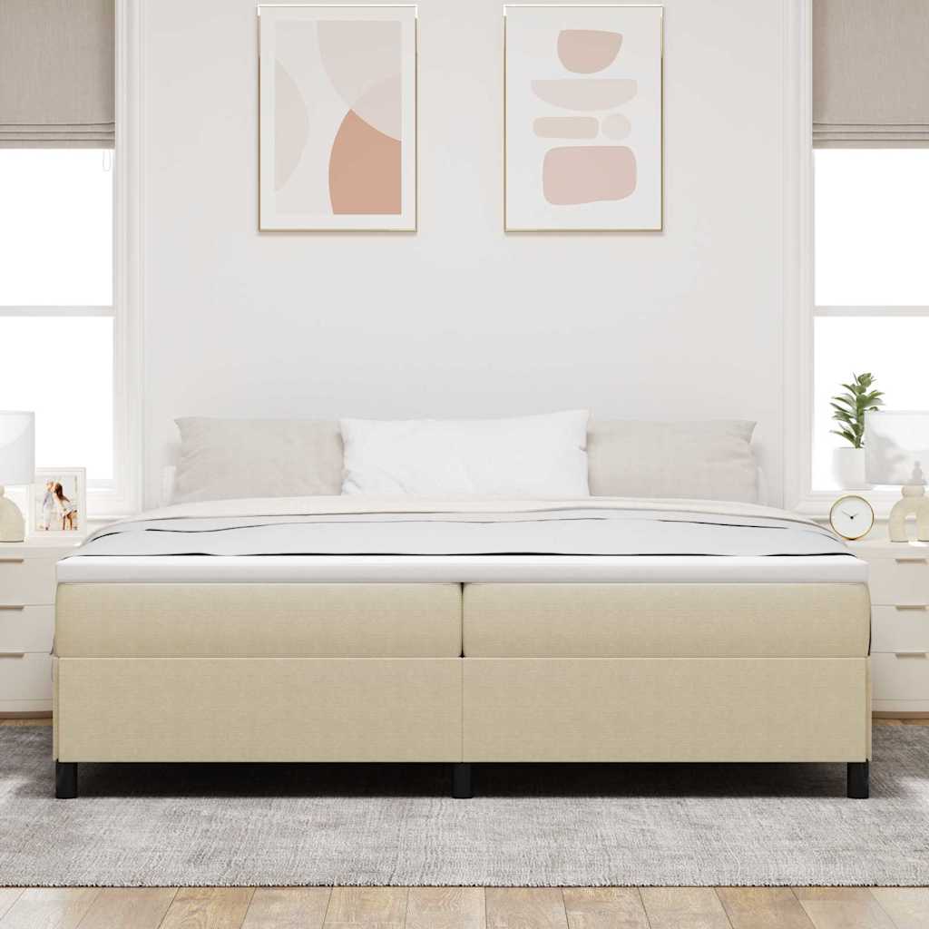 Cadre de lit Vert gris 200 x 200 cm Tissu en velours côtelé - XIOS